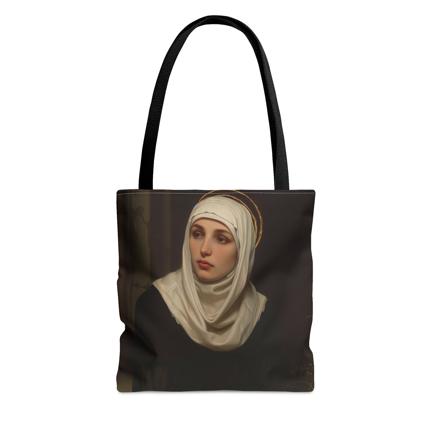 Saint Angela Merici Tote Bag - Purse - Three sizes - Large Medium Small Faith Art Bag - Catholic faith carry-all purse - Double Sided