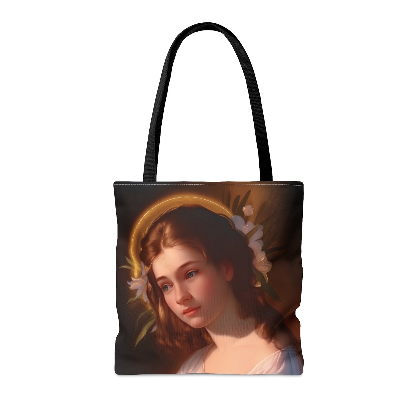 Saint Cecilia Tote Bag - Large Medium Small Faith Art Bag - Catholic Purse - Religious - Prayer Bag