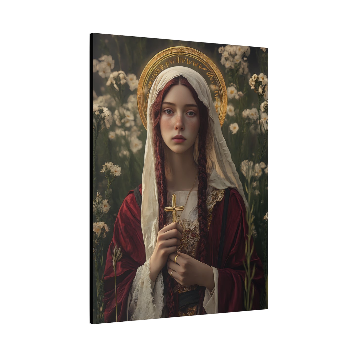 Saint Hilaria - Gallery Wrapped Canvas - Print - Religious Art for your Home - Catholic Art