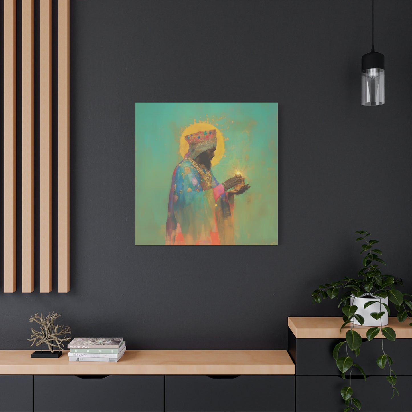Balthazar and the Gift of Foretold Sorrow - 3 Wise Men - Gallery Wrapped Canvas - Print - Religious Art for your Home - Catholic