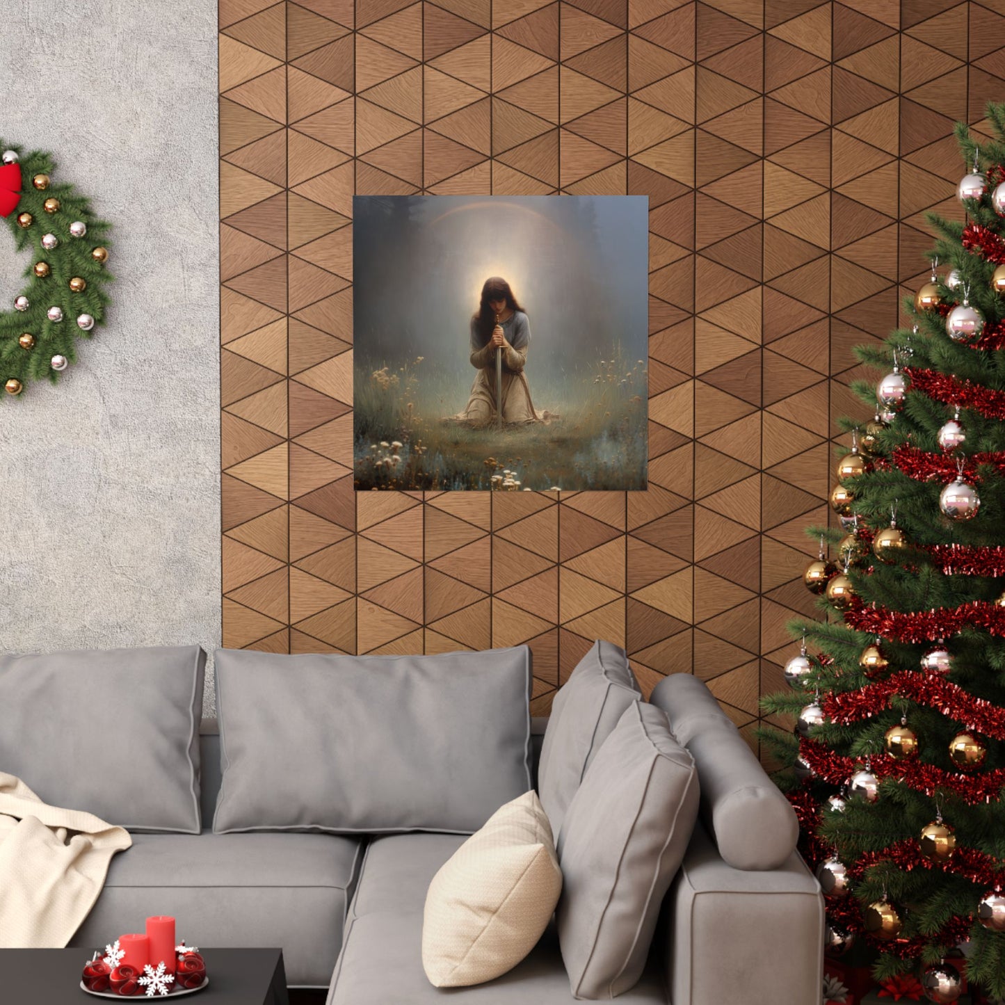 Saint Joan of Arc - Sanctified Souls Print - Multiple Sizes - Premium Posters - Catholic Art - Christian Home Decor Artwork