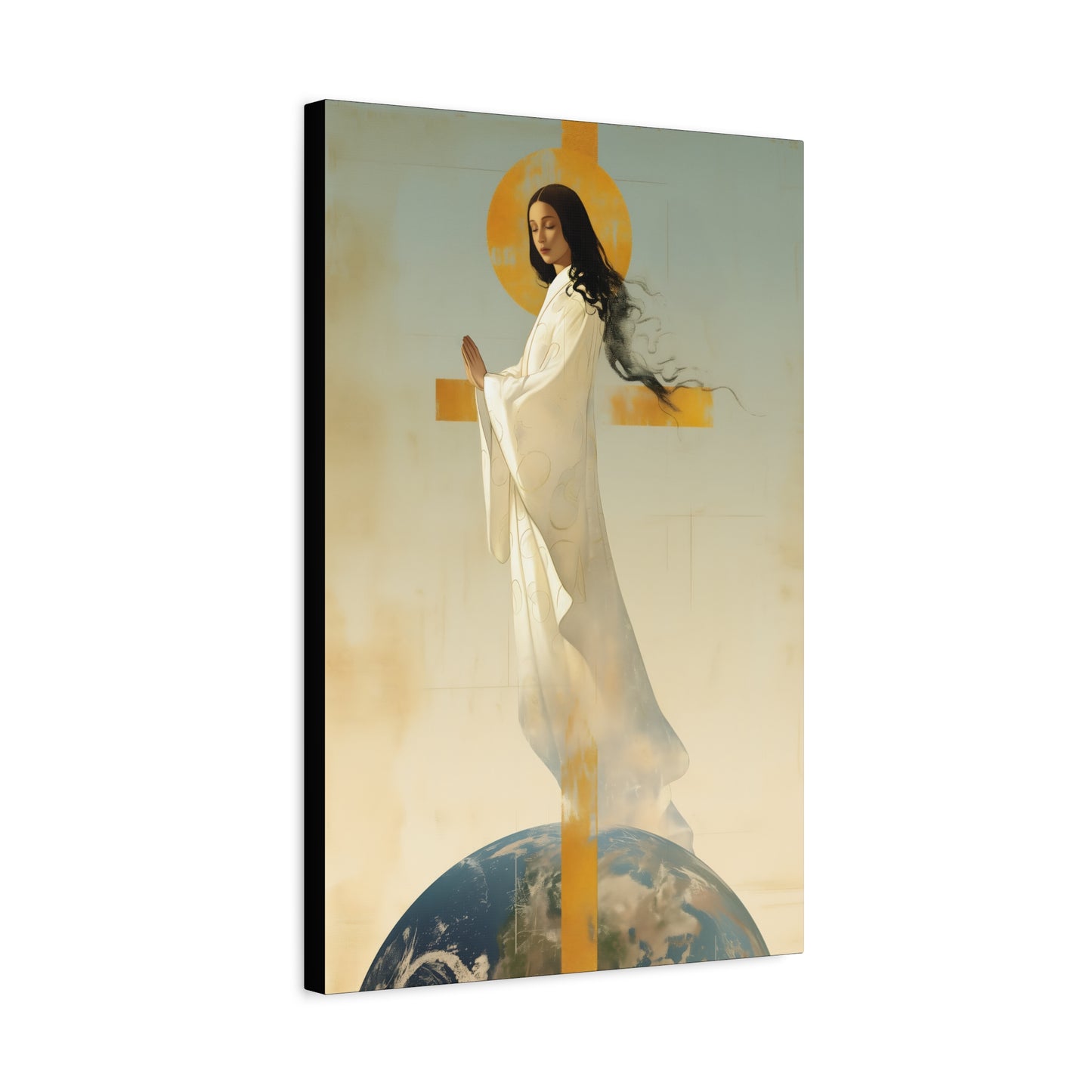 Our Lady of Akita - Mother Mary - Gallery Wrapped Canvas - Print - Religious Art for your Home - Catholic