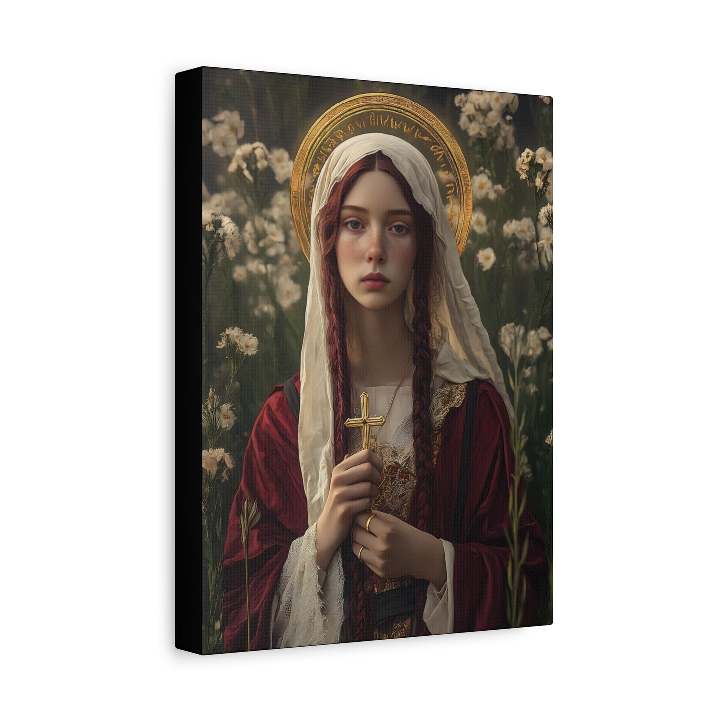 Saint Hilaria - Gallery Wrapped Canvas - Print - Religious Art for your Home - Catholic Art