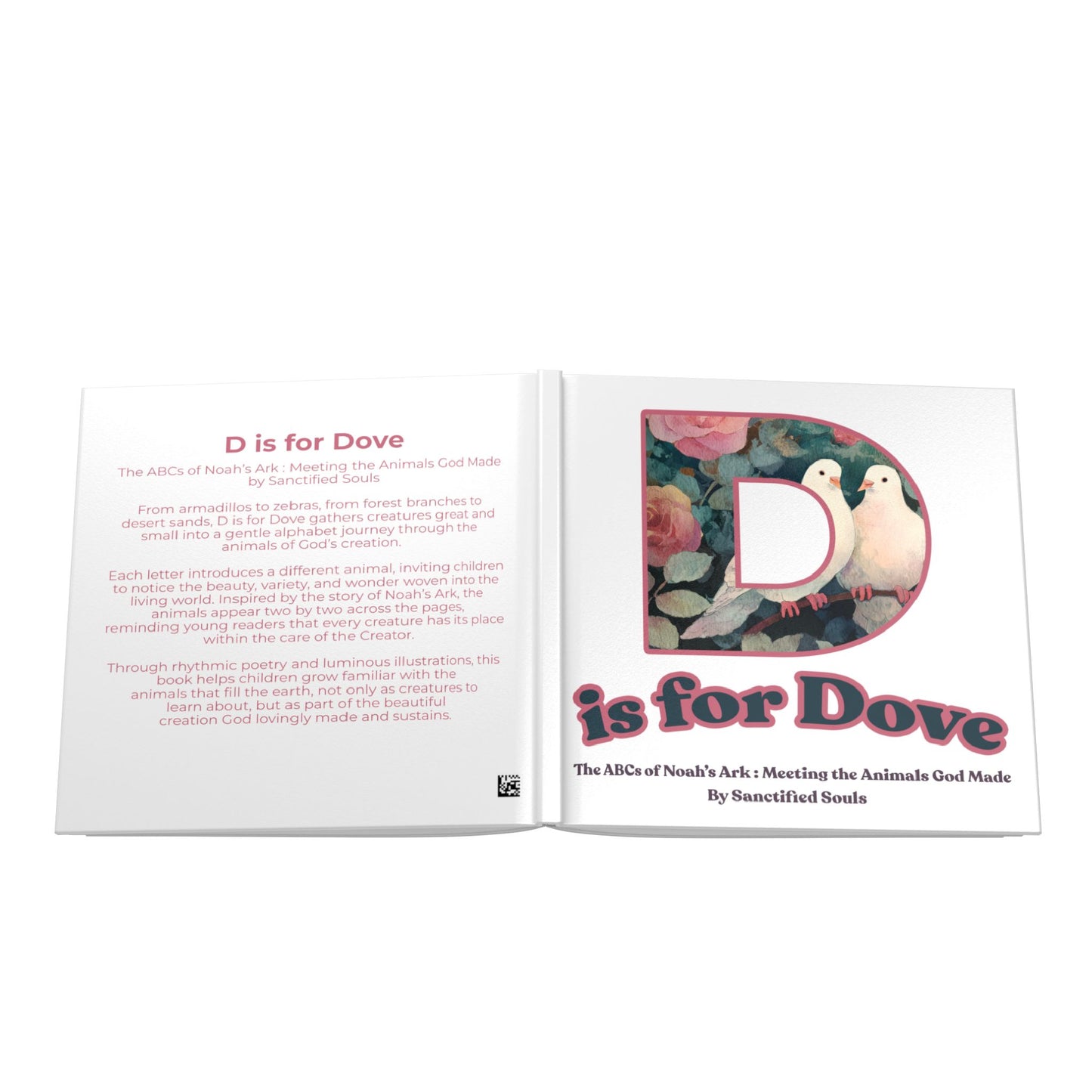 D is for Dove (Hardcover) Noah's Ark ABC Book | Christian Animal Alphabet for Kids | Bible Animals Children's Book | Christian Kids Book