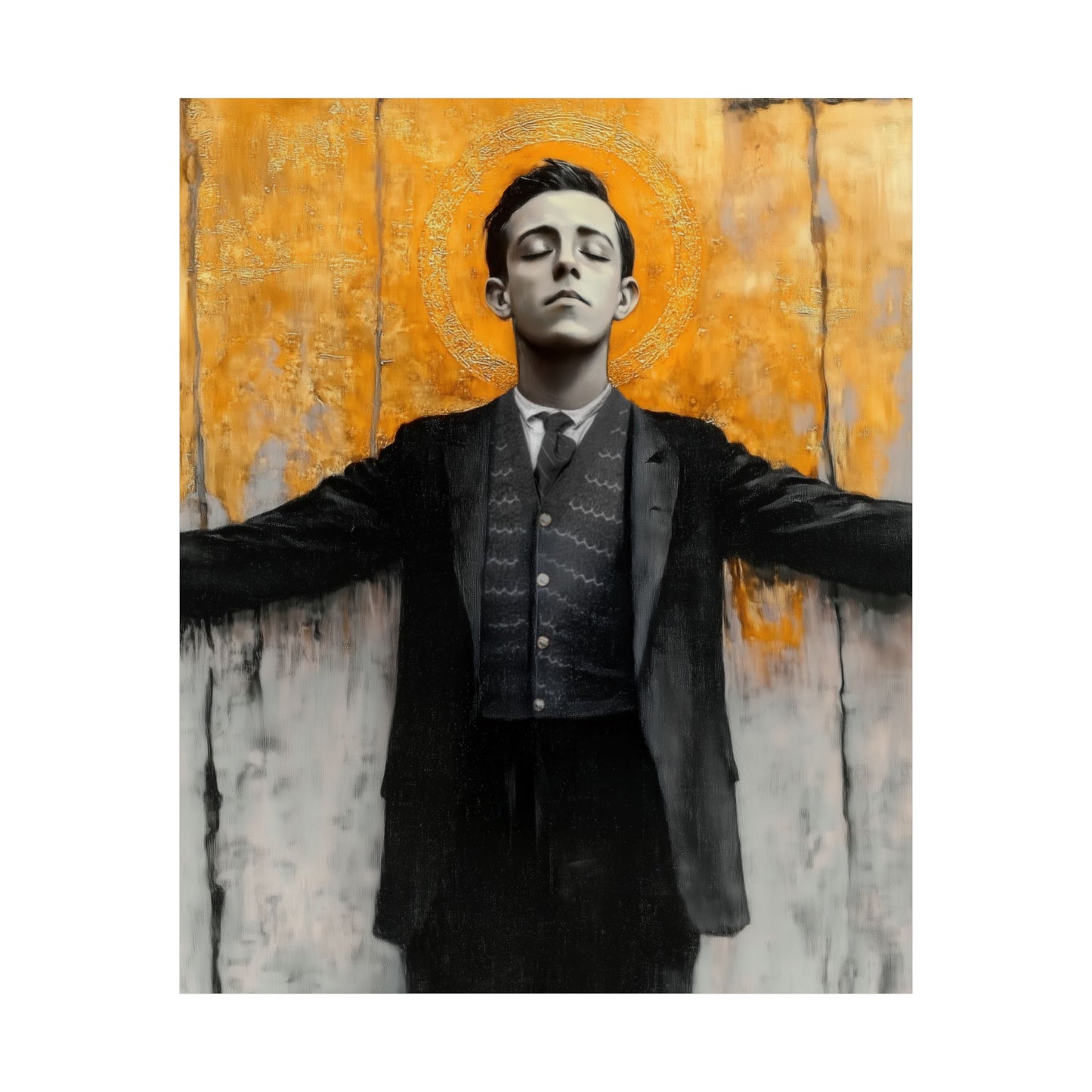 Blessed Miguel Pro - Sanctified Souls Print - Multiple Sizes - Premium Matte Vertical Posters - Catholic Saint art - Prayer Room Print