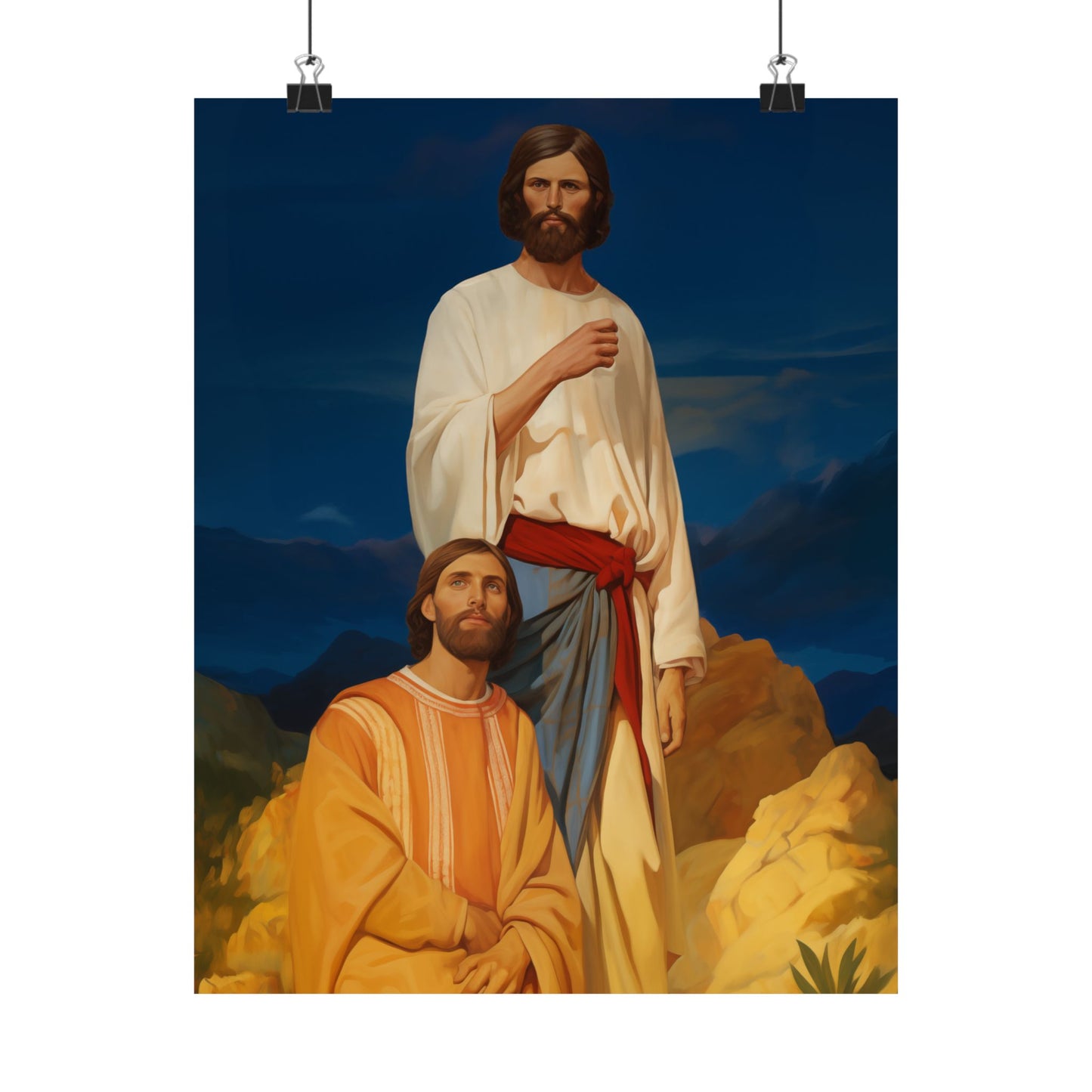 Saints James and John - Sons of Thunder - Sanctified Souls Print - Multiple Sizes - Premium Matte Vertical Posters