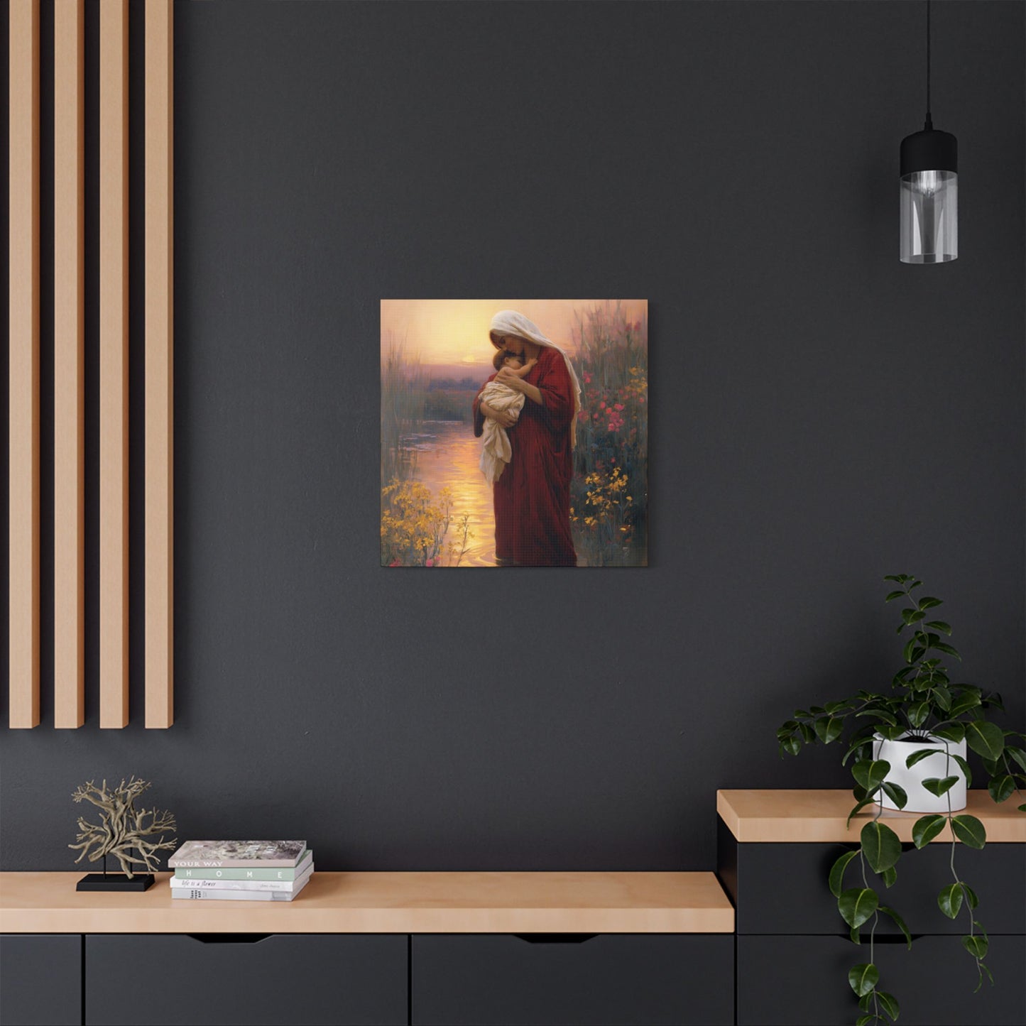 Saint Elizabeth, Mother to John the Baptist -  Museum Wrapped Canvas Print - Multiple Sizes - Catholic Home art Matte Canvas