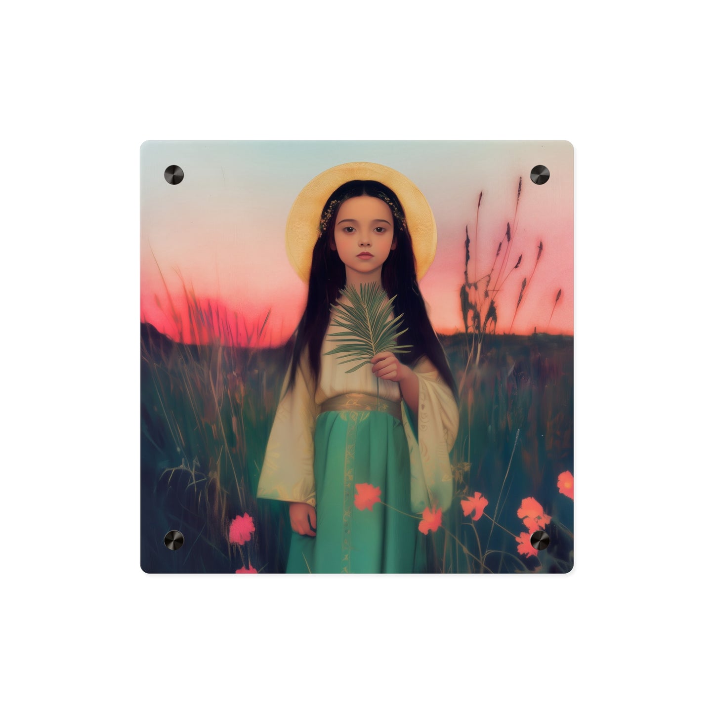 Saint Charity Wall Art Panel - Ready to Hang Acrylic Print - Catholic Saint Art - Patron Saint Print - Martyr of the Church