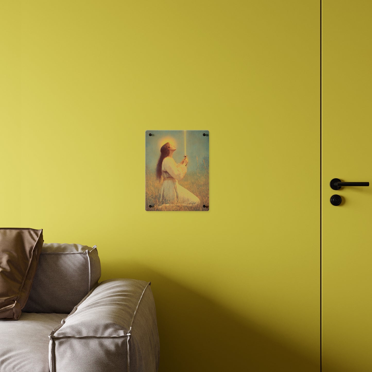 Saint Joan of Arc Wall Art Panel - Ready to Hang Acrylic Print - Catholic Saint Art - Patron Saint Print - No Frame needed