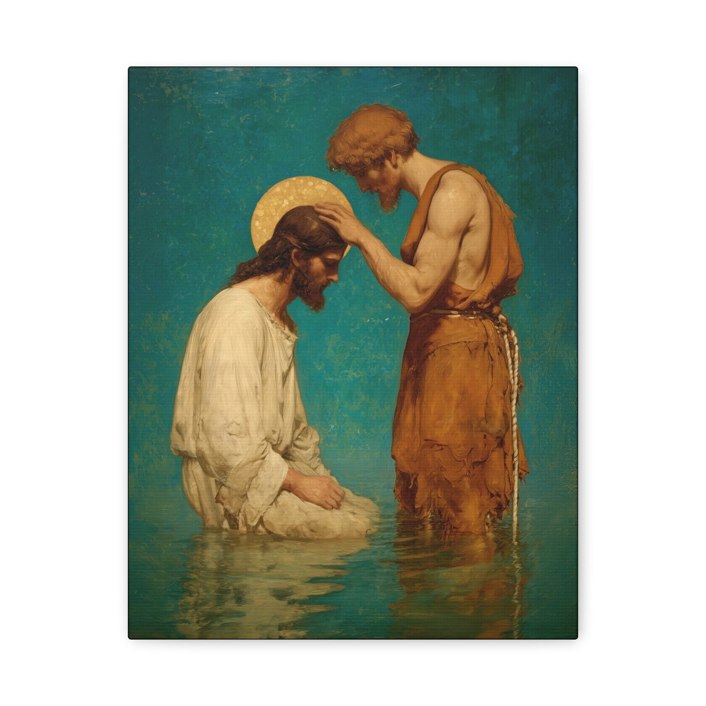 Saint John the Baptist, The Prophet and the Promise - Museum Wrapped Canvas - Print - Religious Art for your Home - Christian print