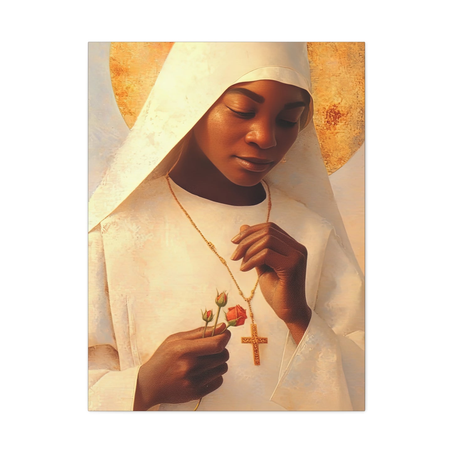 Blessed Marie-Clementine Anuarite Nengapeta - Gallery Wrapped Canvas - Print - Religious Art for your Home - Catholic art print