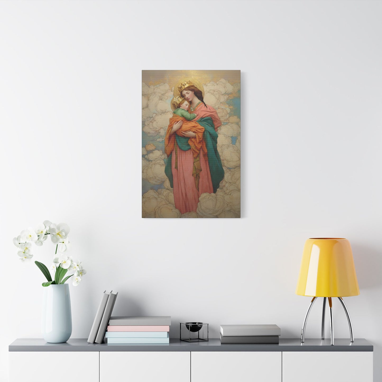 Our Lady of Perpetual Help -  Museum Wrapped Canvas Print - Multiple Sizes - Catholic Home art Matte Canvas