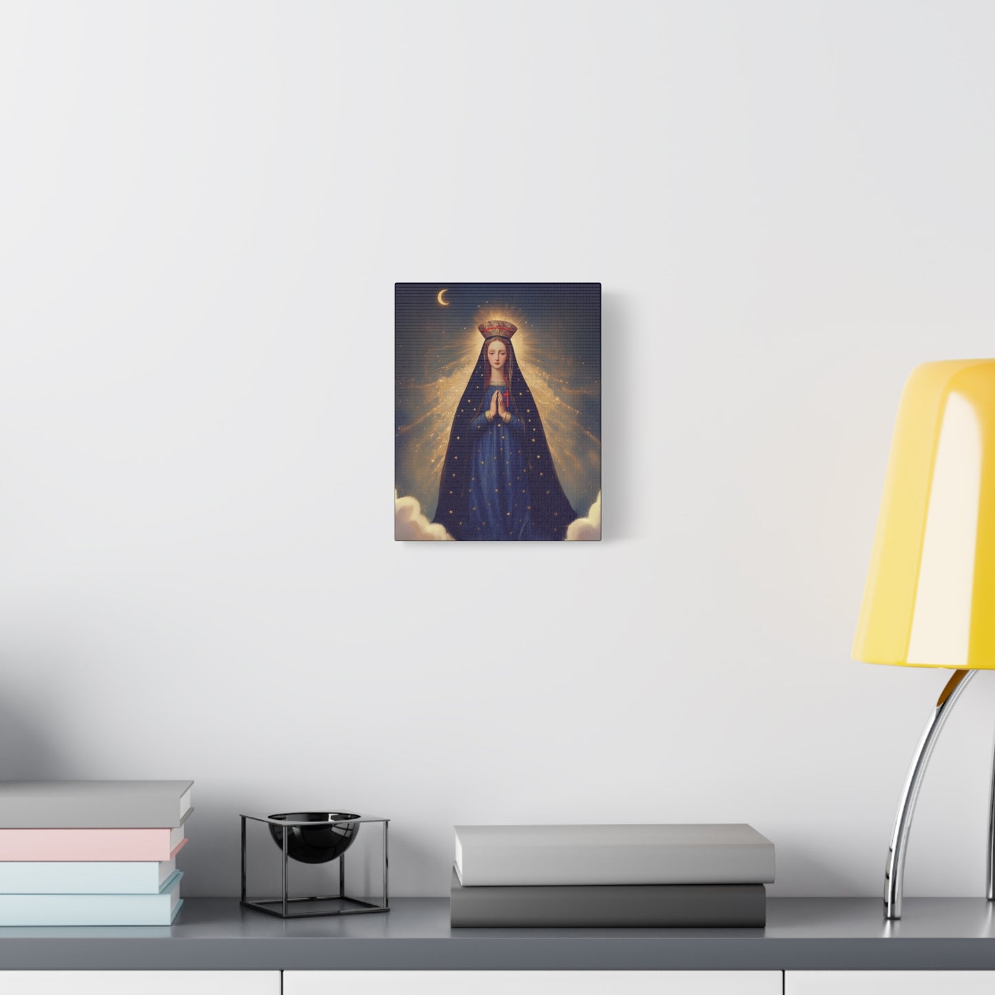 Our Lady of Pontmain - Multiple Sizes - Catholic Home art - Museum Wrapped Canvas - Sanctified Souls Print - Mother Mary Art