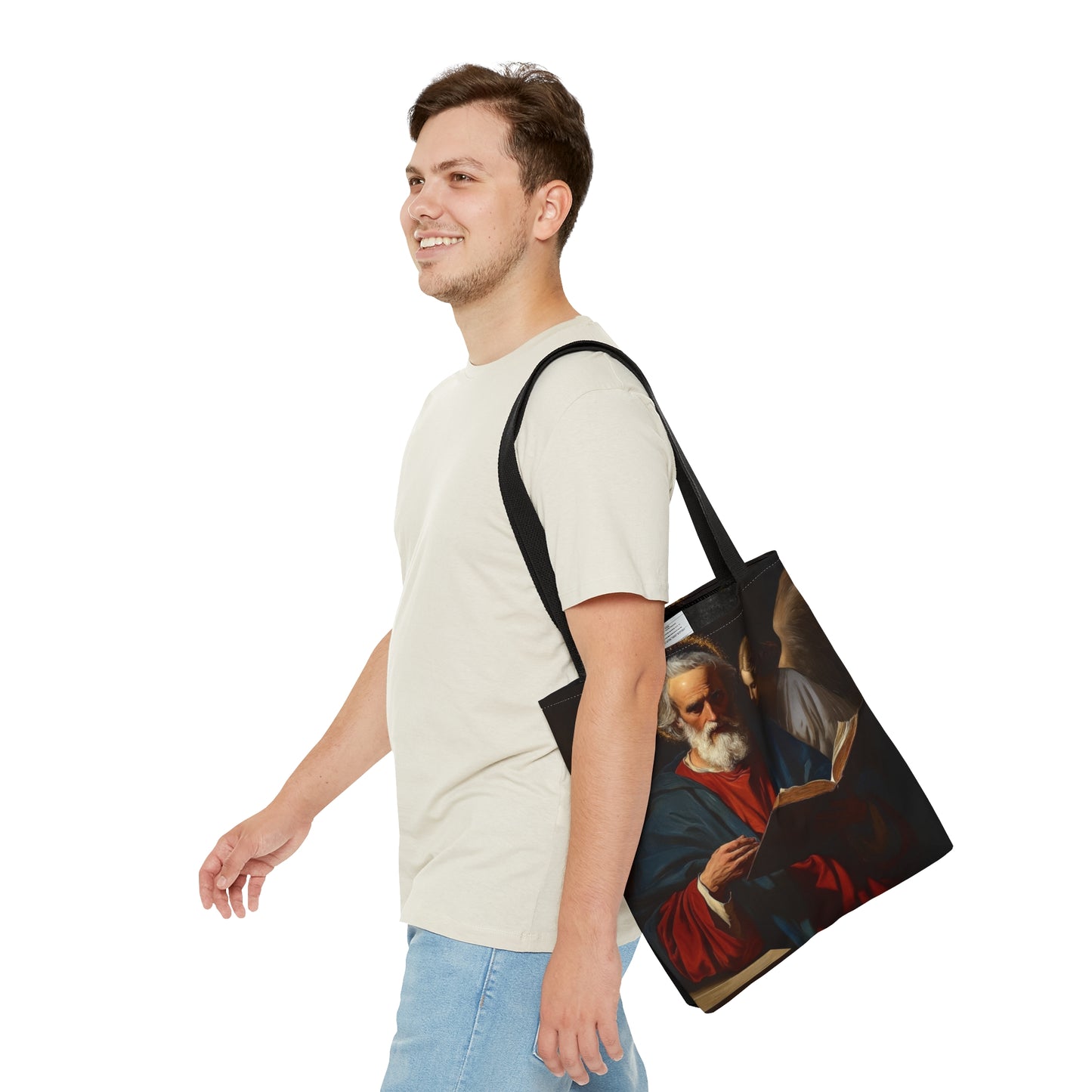 Saint Matthew the Apostle - Tote Bag - Large Medium Small Faith Art Bag - Re usable Tote Purse - Double Sided - Catholic Art Bag