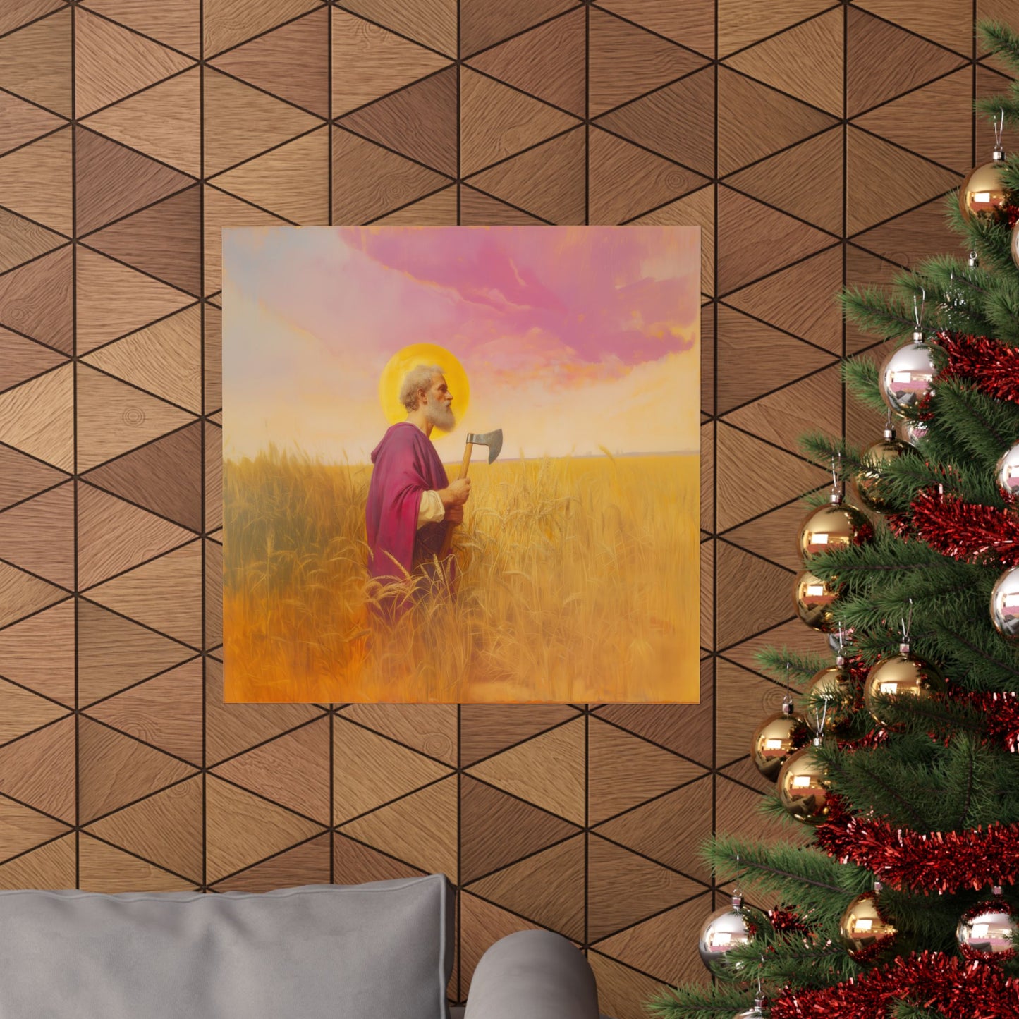 Saint Matthias - Sanctified Souls Print - Multiple Sizes - Premium Posters - Catholic Art - Christian Home Decor Artwork