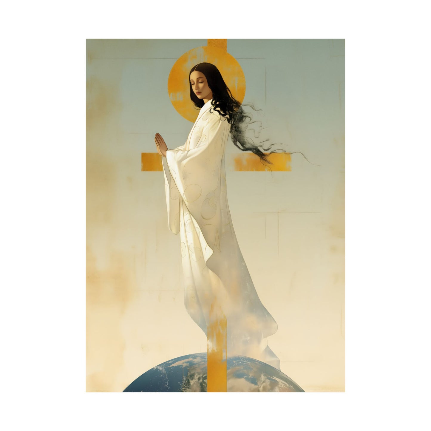 Our Lady of Akita - Mother Mary - Sanctified Souls Print - Multiple Sizes - Premium Matte Vertical Posters