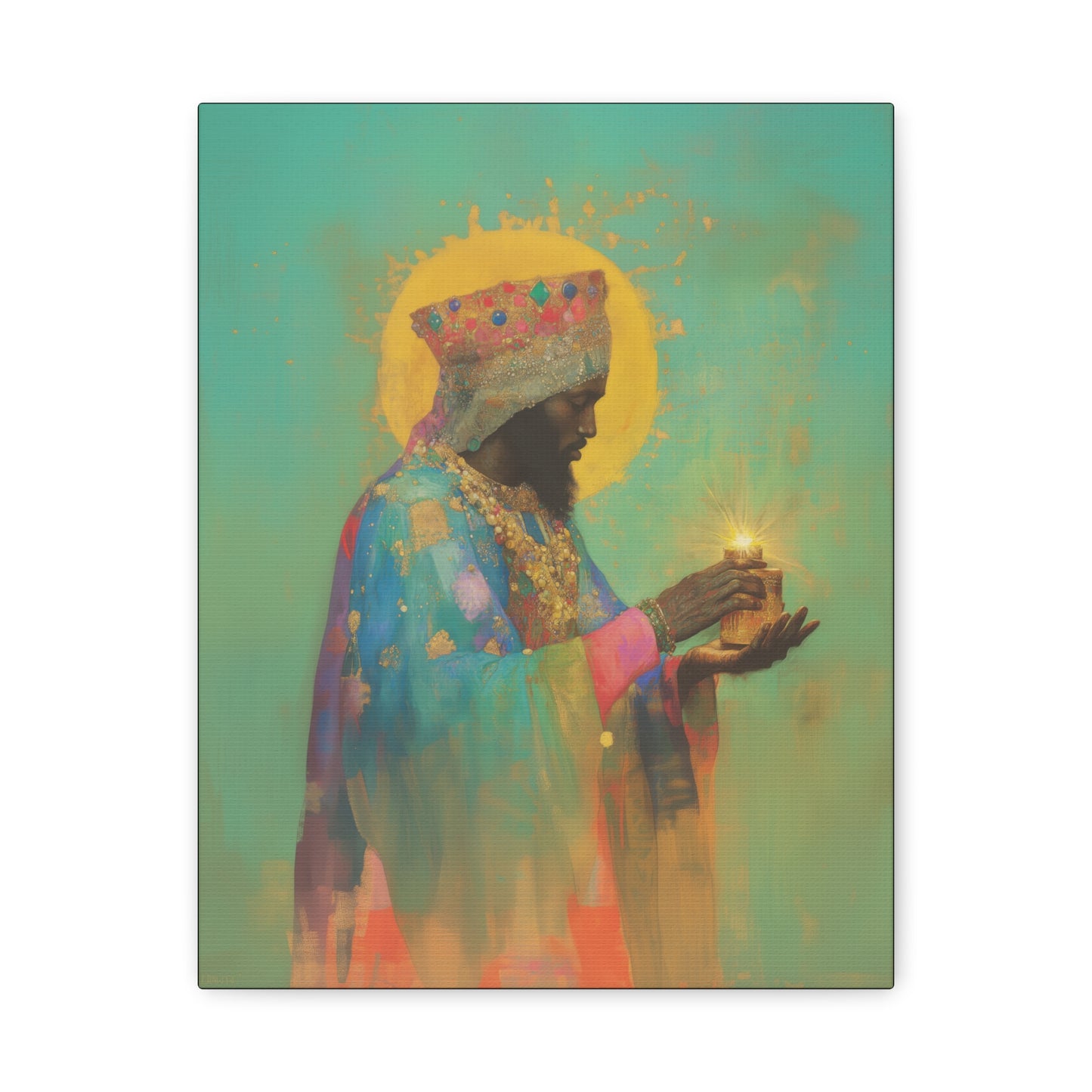 Balthazar and the Gift of Foretold Sorrow - 3 Wise Men - Gallery Wrapped Canvas - Print - Religious Art for your Home - Catholic