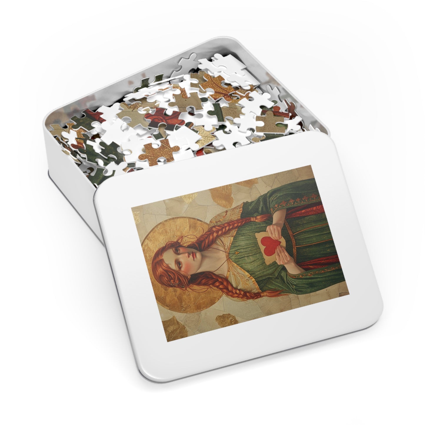 Saint Dwynwen - Puzzle and Keepsake Tin - Religious Jigsaw Puzzle (30, 110, 252, 500,1000-Piece) - Religious Puzzle