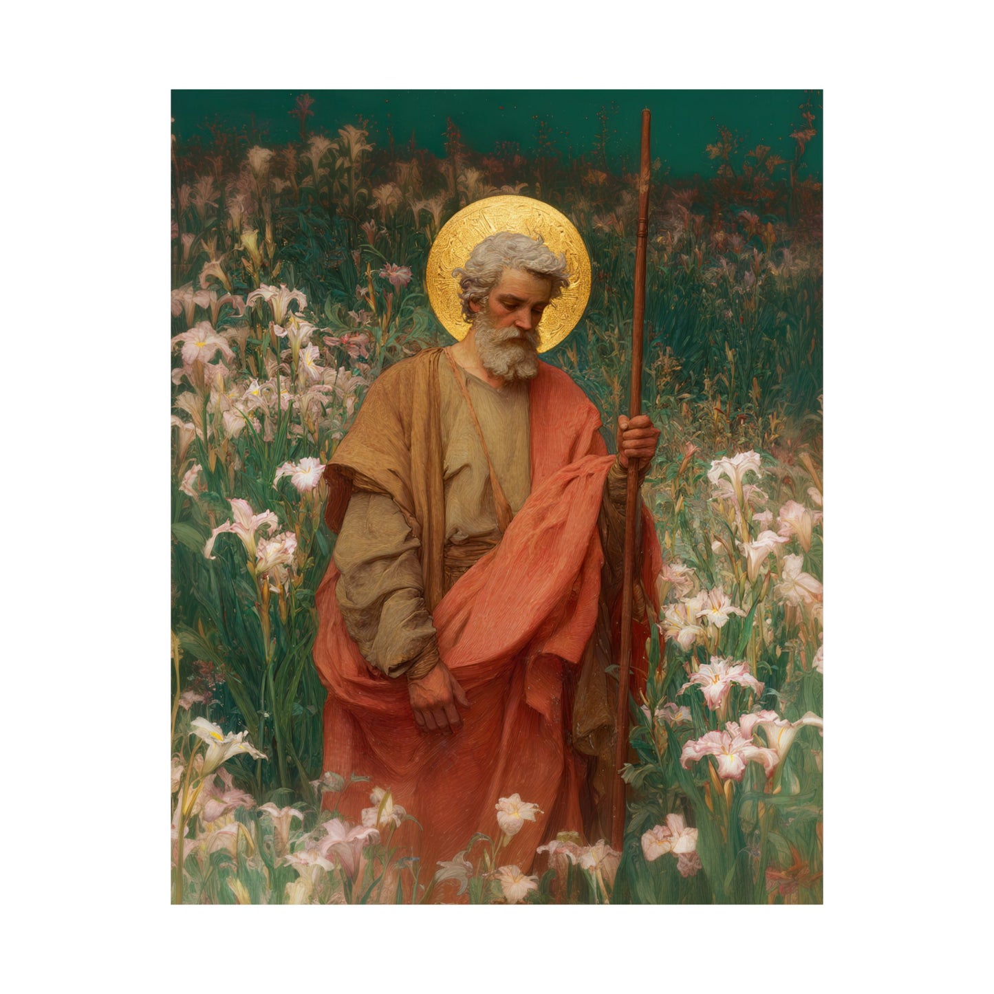 Saint James the Lesser  - Sanctified Souls Print - Multiple Sizes - Premium Posters - Catholic Art - Christian Home Decor Artwork