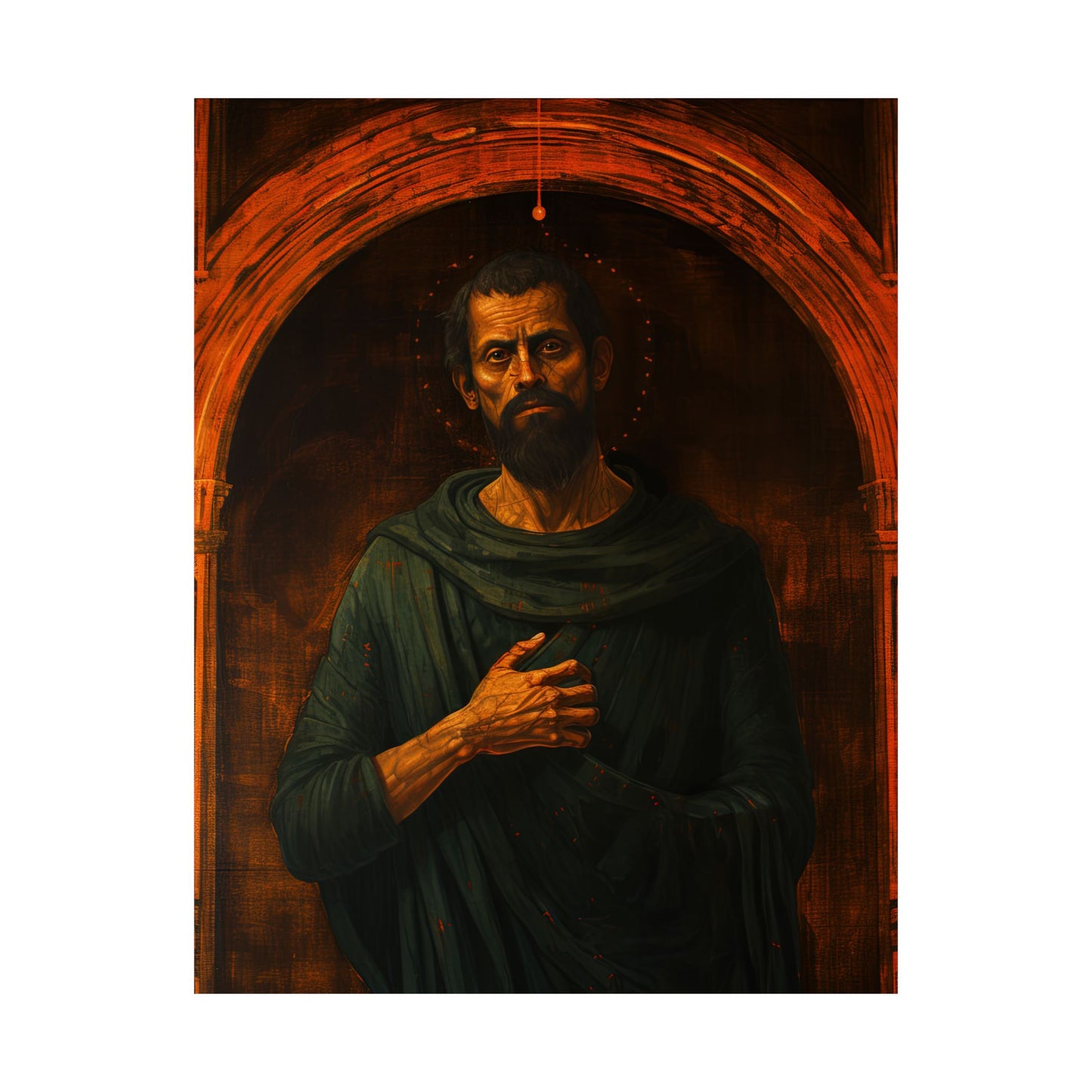 Saint Bartholomew the Apostle - Sanctified Souls Print - Multiple Sizes - Premium Matte Vertical Posters