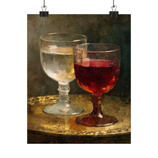 Cana and the Miracle of Abundance - Water into Wine - Sanctified Souls Print - Multiple Sizes - Premium Matte Vertical Posters