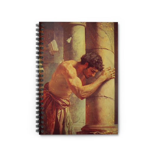Samson - Sanctified Souls Art - Religious Based Notebook - Spiral Notebook - Ruled Line