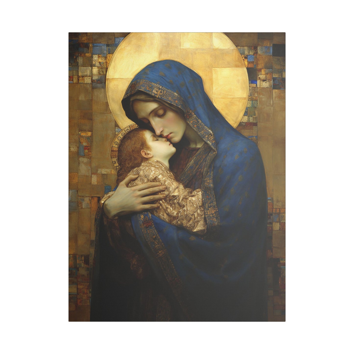 Madonna and Child - Museum Wrapped Canvas - Sanctified Souls Print - Religious Art for your Home - The Virgin Mary and The Christ Child
