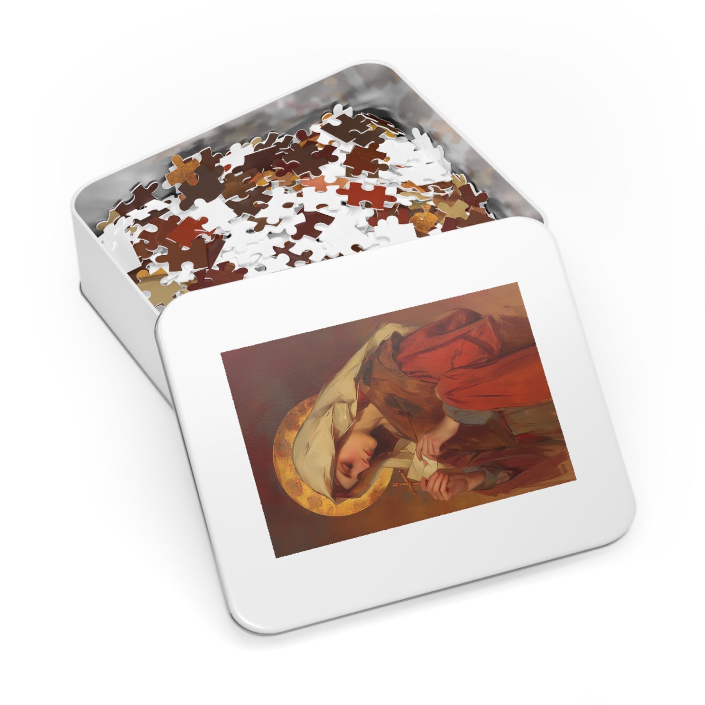 Saint Phoebe  - Puzzle and Keepsake Tin - Religious (30, 110, 252, 500,1000) - Religious Puzzle - Gifts for Catholic Families