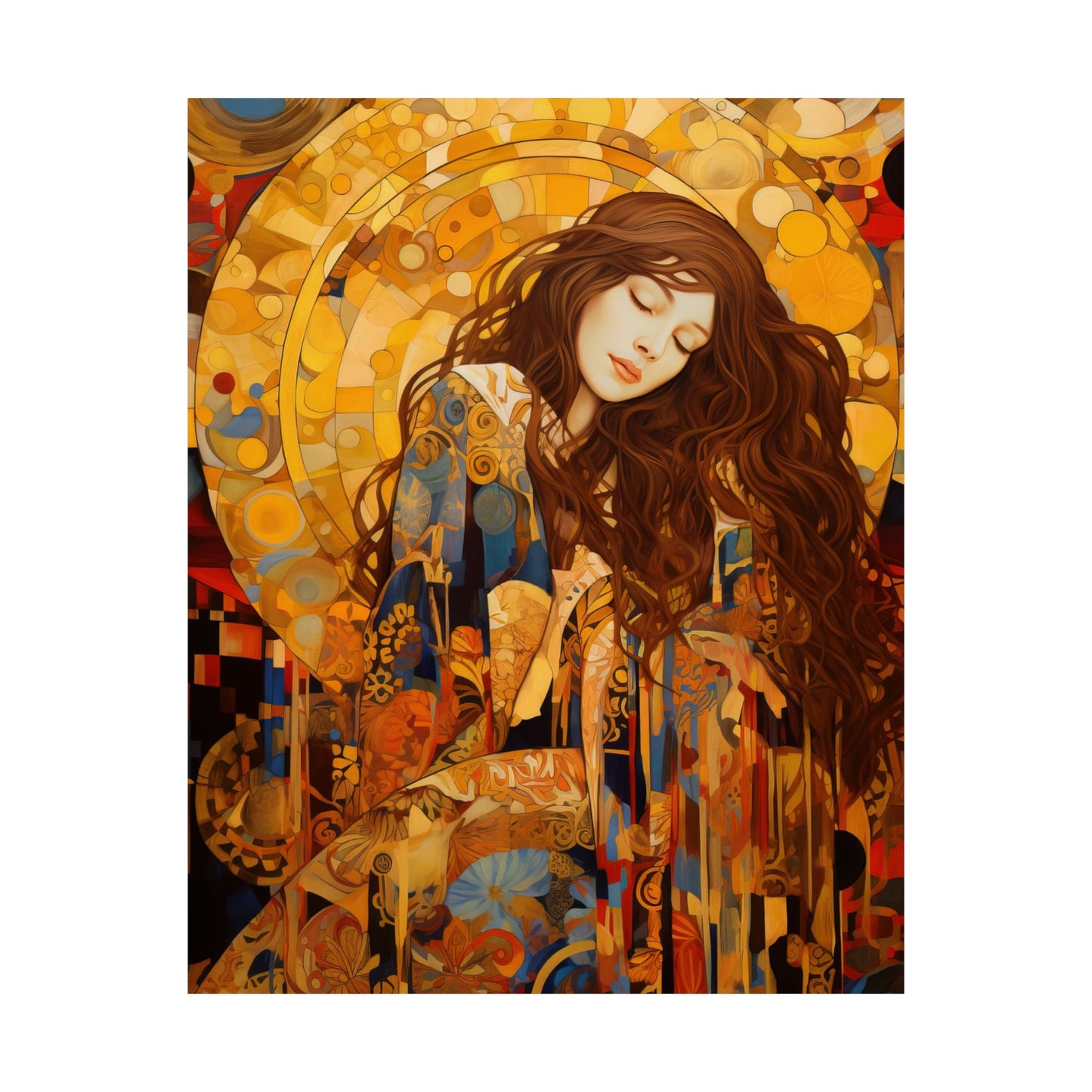Embodied Grace: Mary Magdalene's Resilience Print - Sanctified Souls Print - Multiple Sizes - Premium Matte Vertical Posters