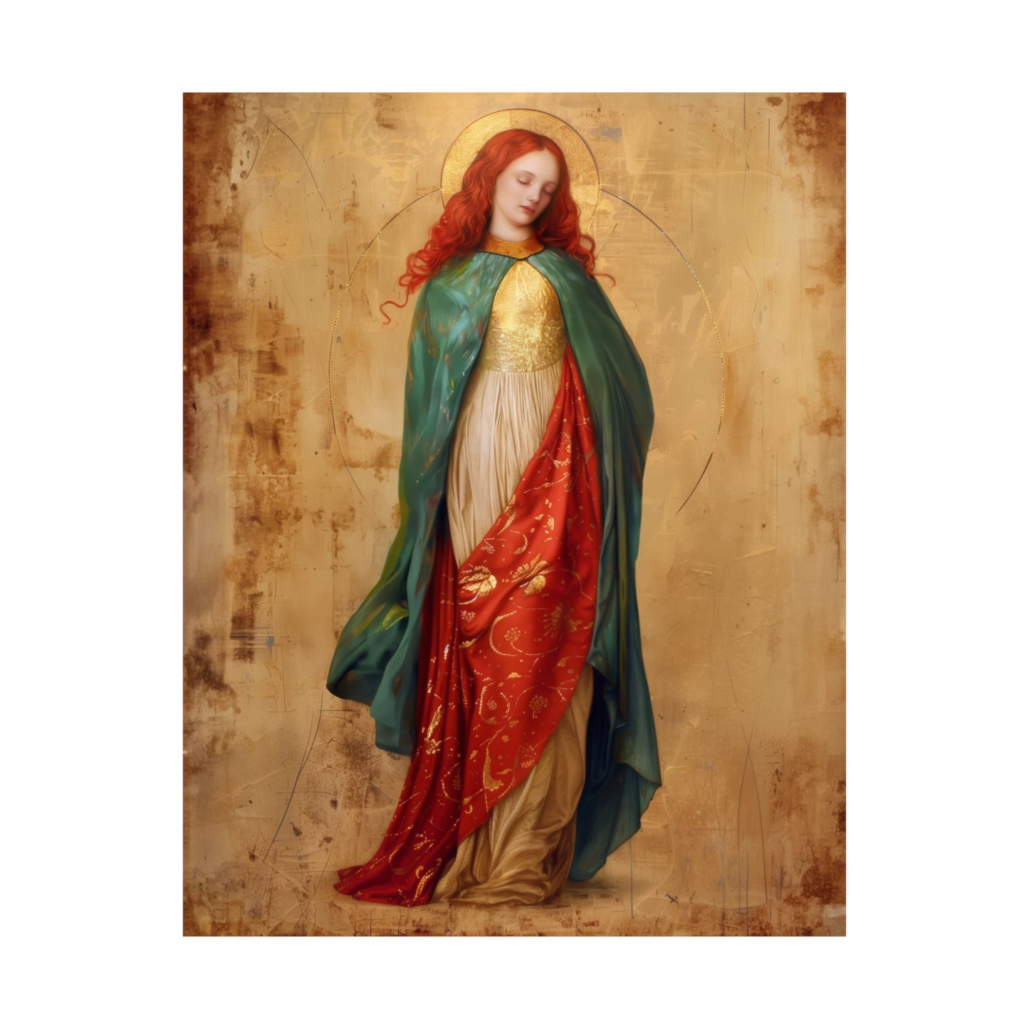 Resilient Spirit - Mary Magdalene's Faithful Path - Sanctified Souls Print - Multiple Sizes - Premium Posters - Catholic Art - Christian