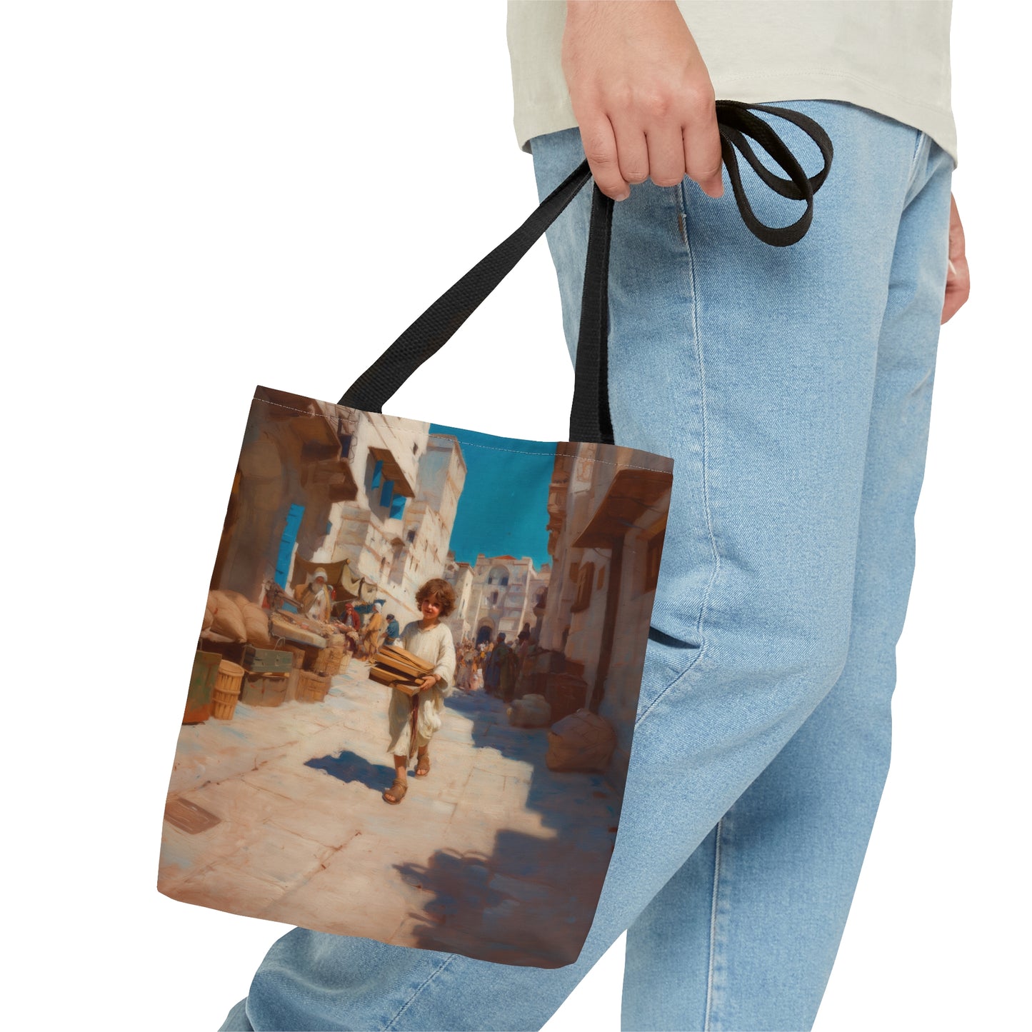 Nazareth and the Hidden Light of Christ - Tote Bag - Large Medium Small Faith Art Bag - Catholic Faith Purse