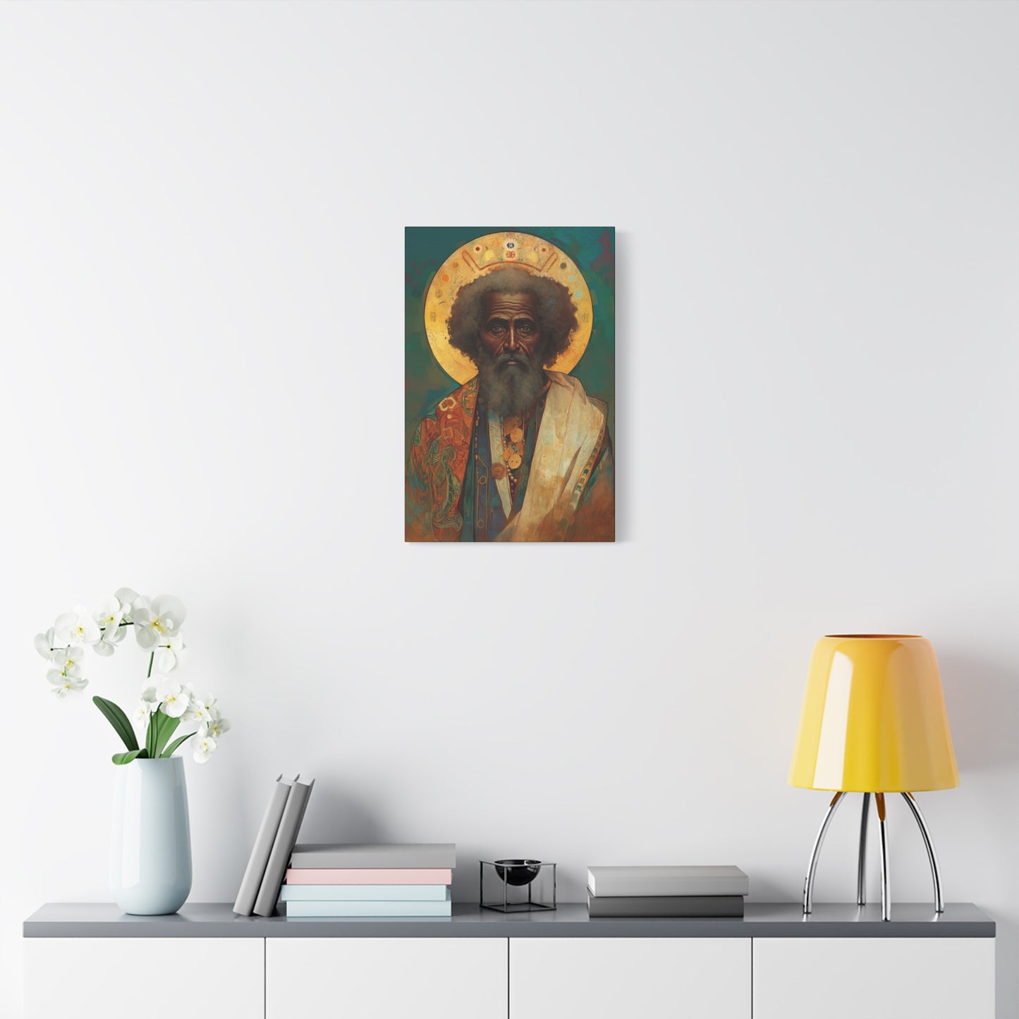 Saint Moses - Museum Wrapped Canvas - Sanctified Souls Print - Religious Art for your Home