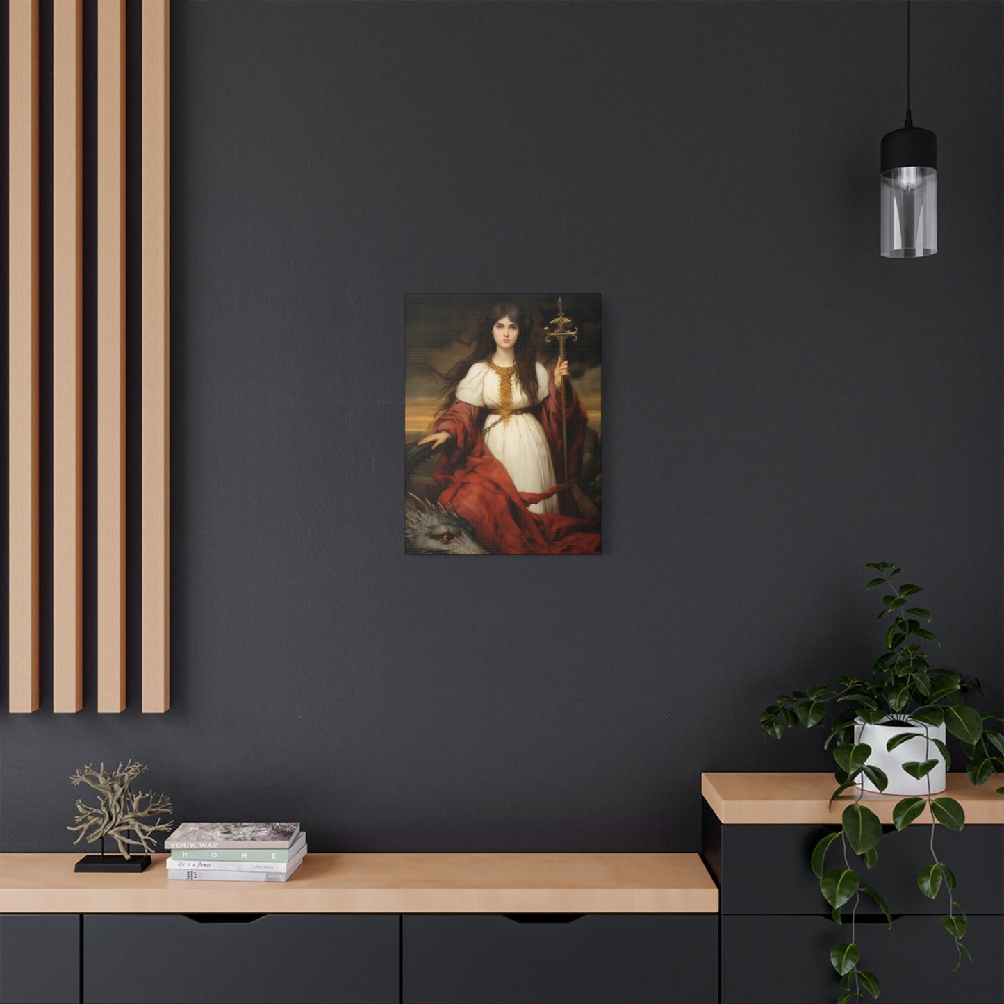 Saint Martha of Bethany Canvas Print - Multiple Sizes - Catholic Home art - Museum Wrapped Canvas - Sanctified Souls Print