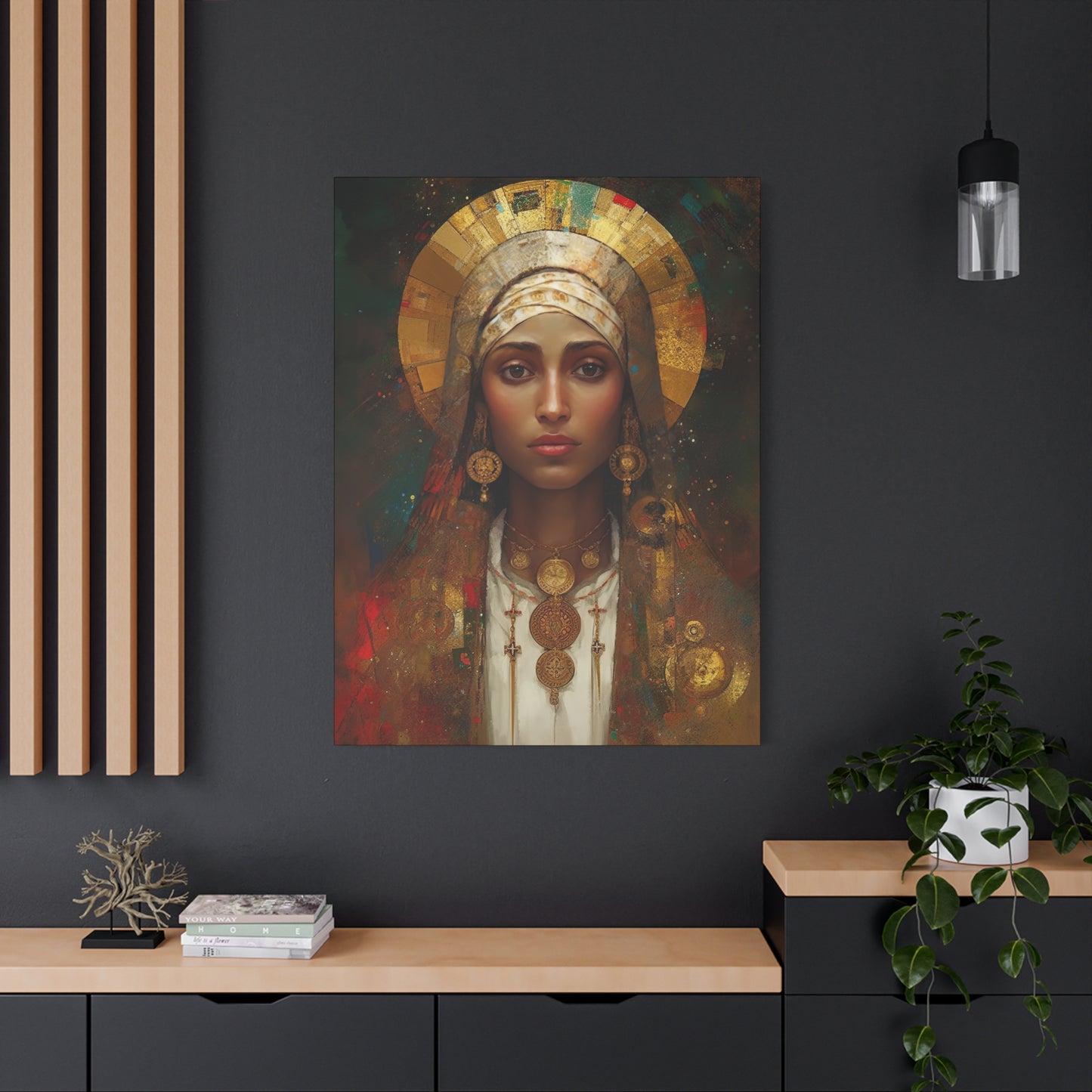 Saint Julia of Carthage - Museum Wrapped Canvas - Sanctified Souls Print - Religious Art for your Home
