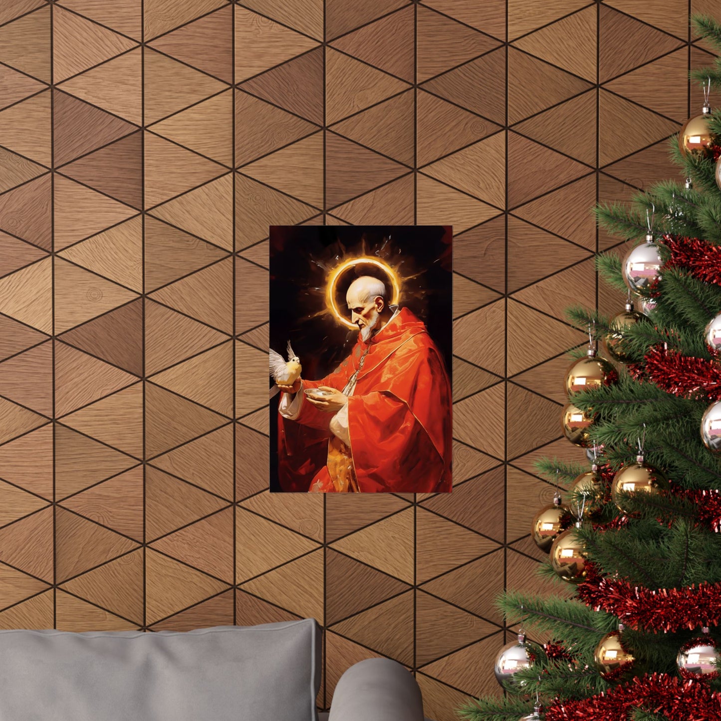 Pope Saint Gregory the Great Print - Sanctified Souls Print - Multiple Sizes - Premium Matte Vertical Posters