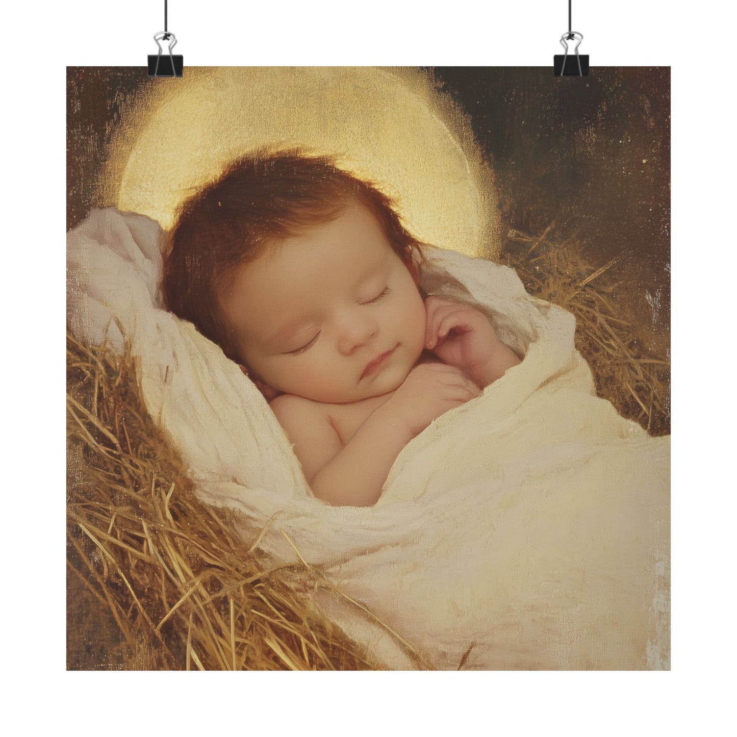Jesus, the Newborn Light of the World - Sanctified Souls Print - Multiple Sizes - Premium Matte Vertical Posters