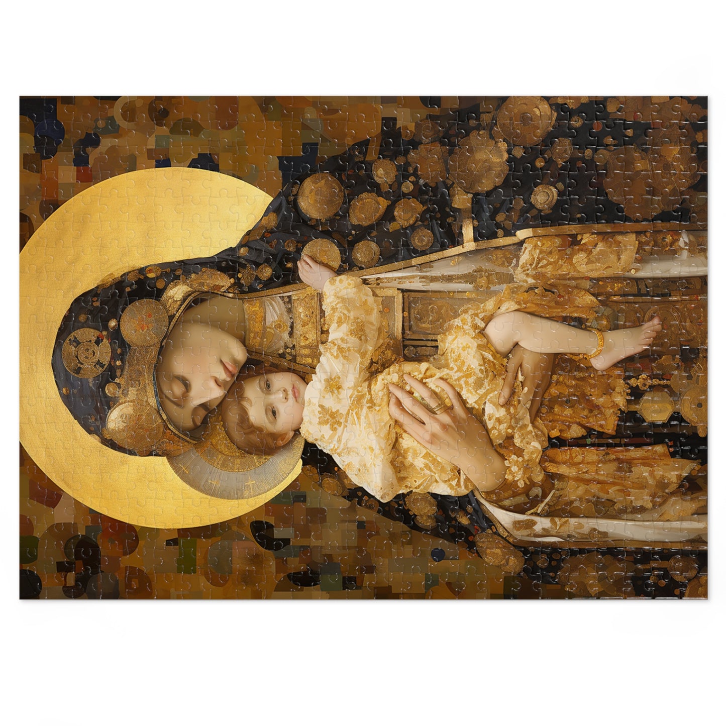 The Light of Love- Virgin Mary and the Christ Child - Religious Jigsaw Puzzle (30, 110, 252, 500,1000-Piece) - Catholic Art - Faith Art