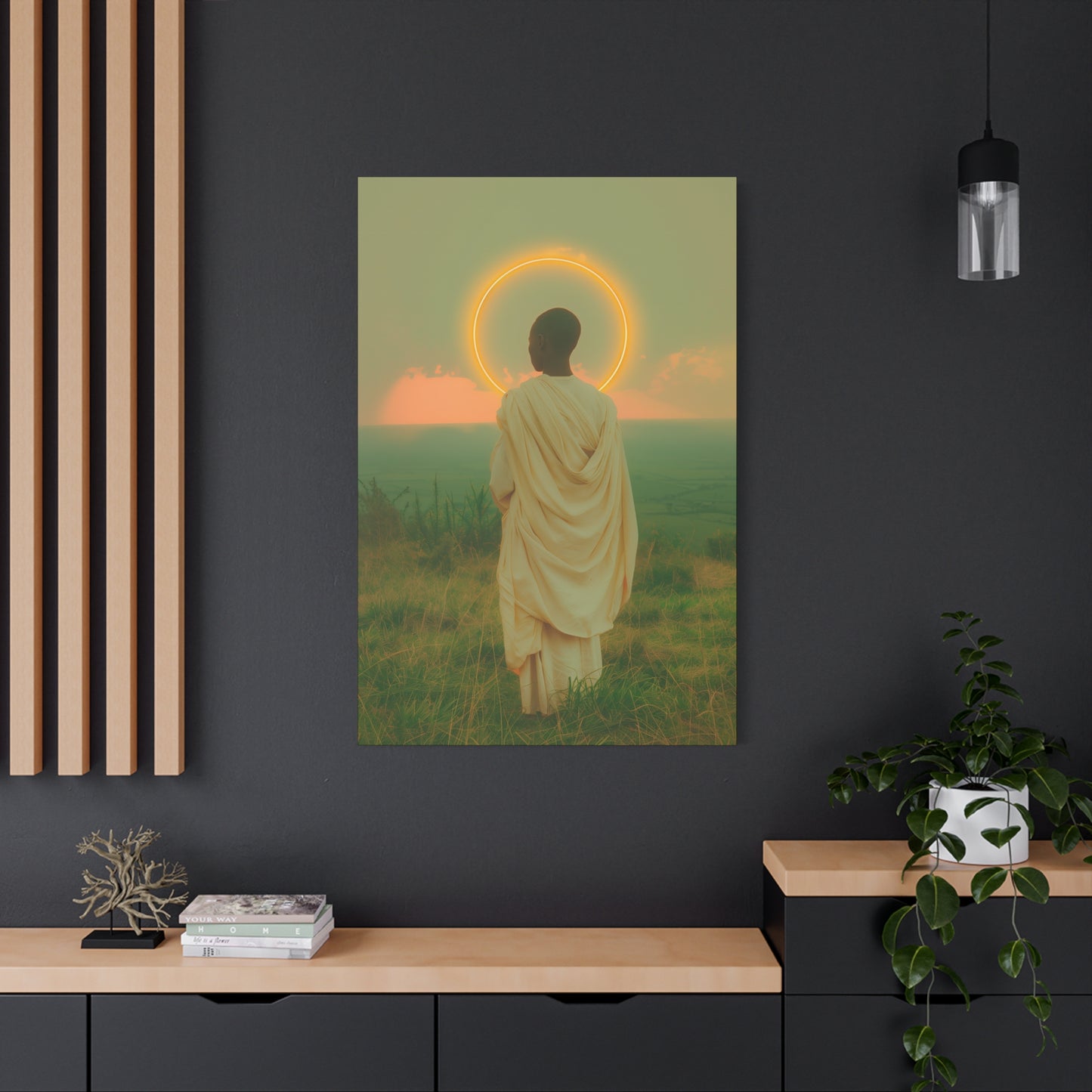 Saint Charles Lwanga -  Museum Wrapped Canvas - Sanctified Souls Print - Religious Art for your Home - Catholic Patron Saint Art