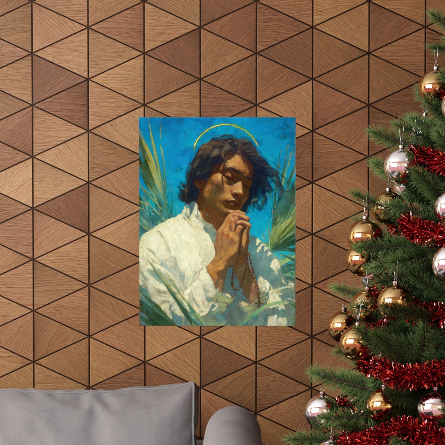 Saint Lorenzo Ruiz -  Catholic Art - Multiple Sizes - Premium Posters - Catholic Art - Christian Home - Catholic Saint Art