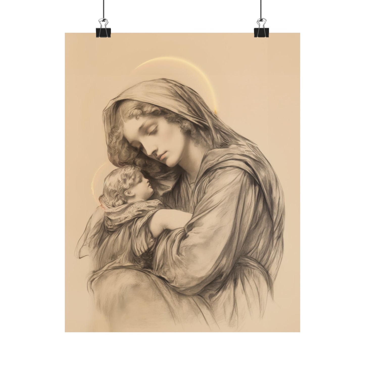 Grace Unveiled - The Nativity of the Virgin Mary - Sanctified Souls Print - Multiple Sizes - Premium Posters - Catholic Art - Christian