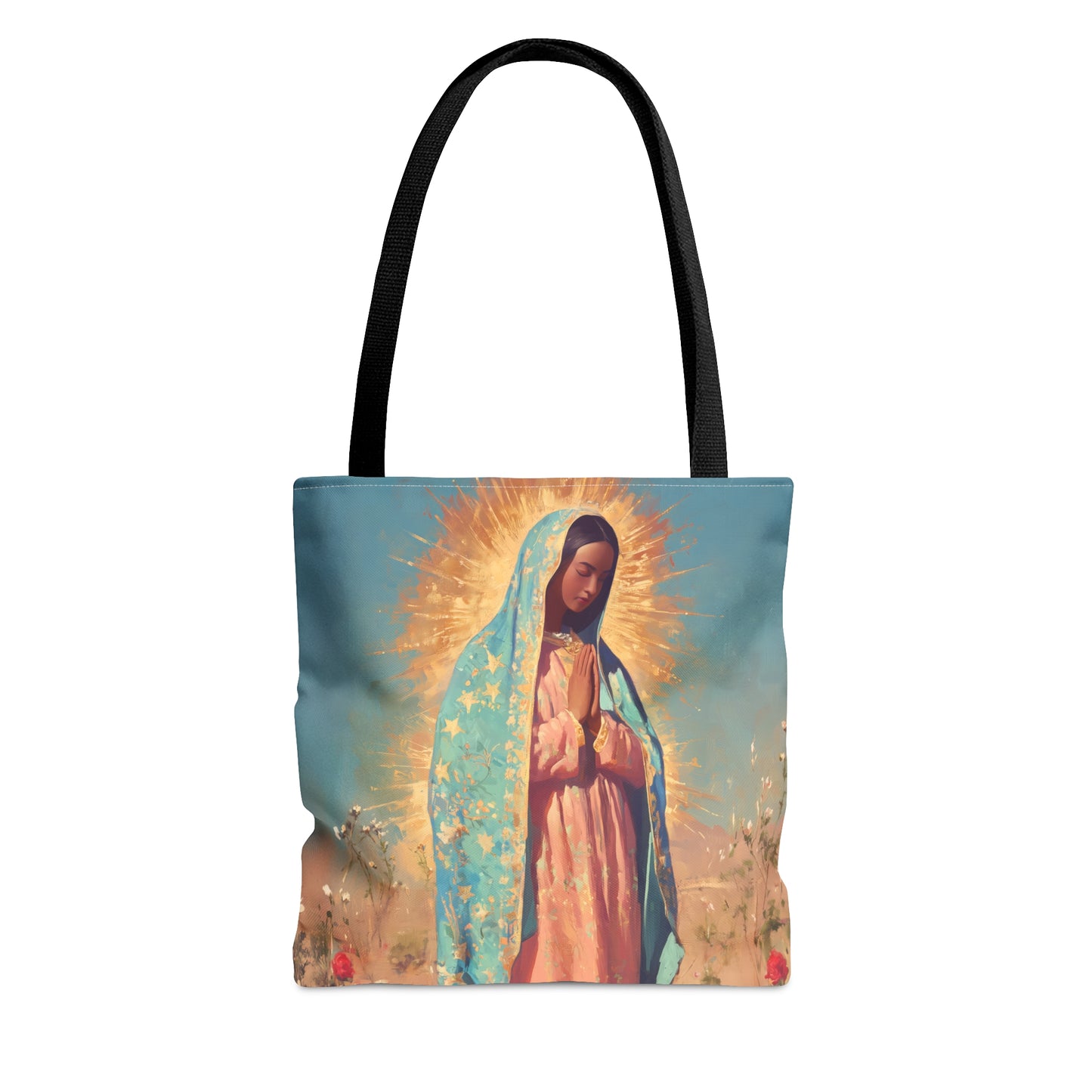 Our Lady of Guadalupe - Tote Bag - Large Medium Small Faith Art Bag - Catholic Faith Purse