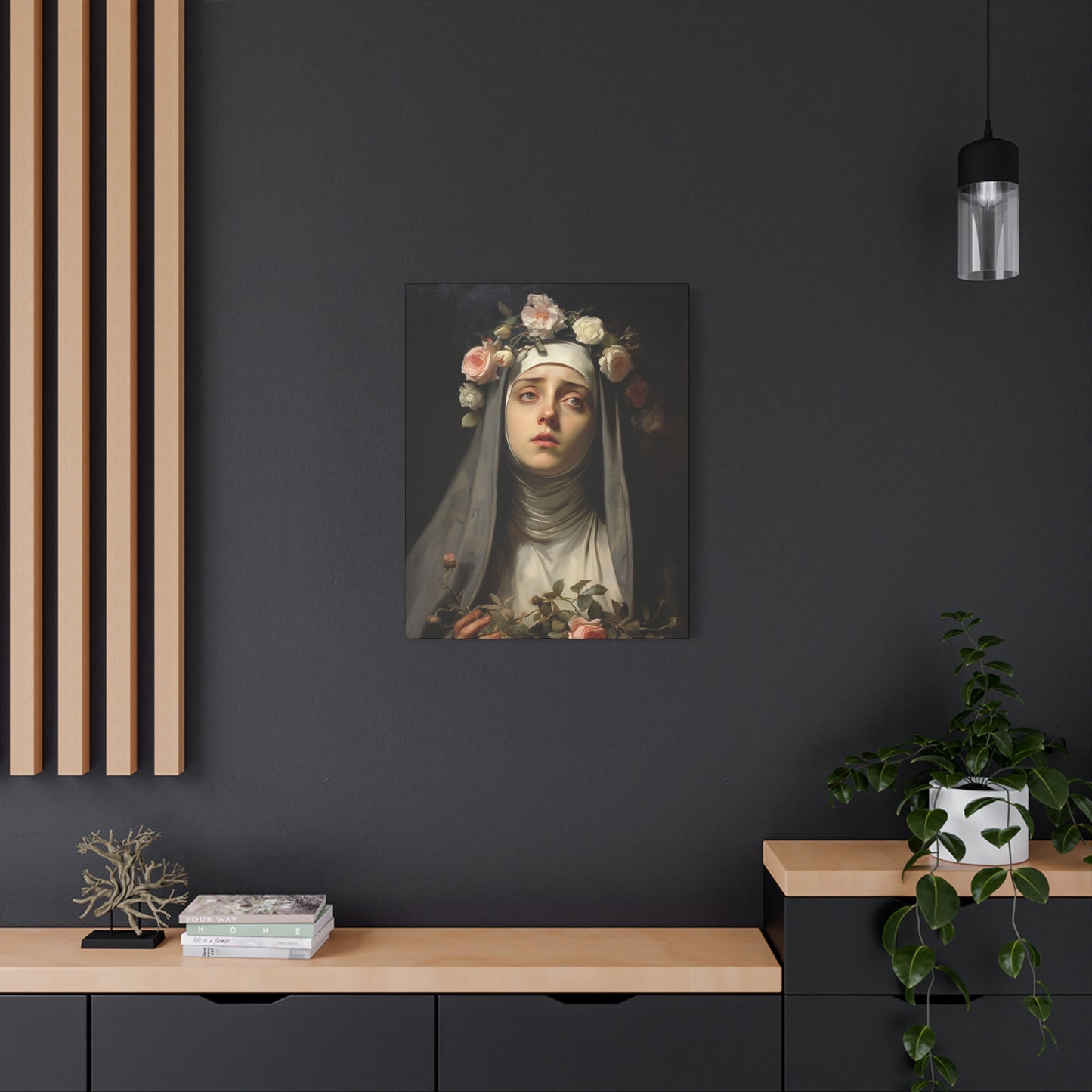 Saint Rose of Lima Canvas Print - Multiple Sizes - Catholic Home art - Museum Wrapped Canvas - Sanctified Souls Print