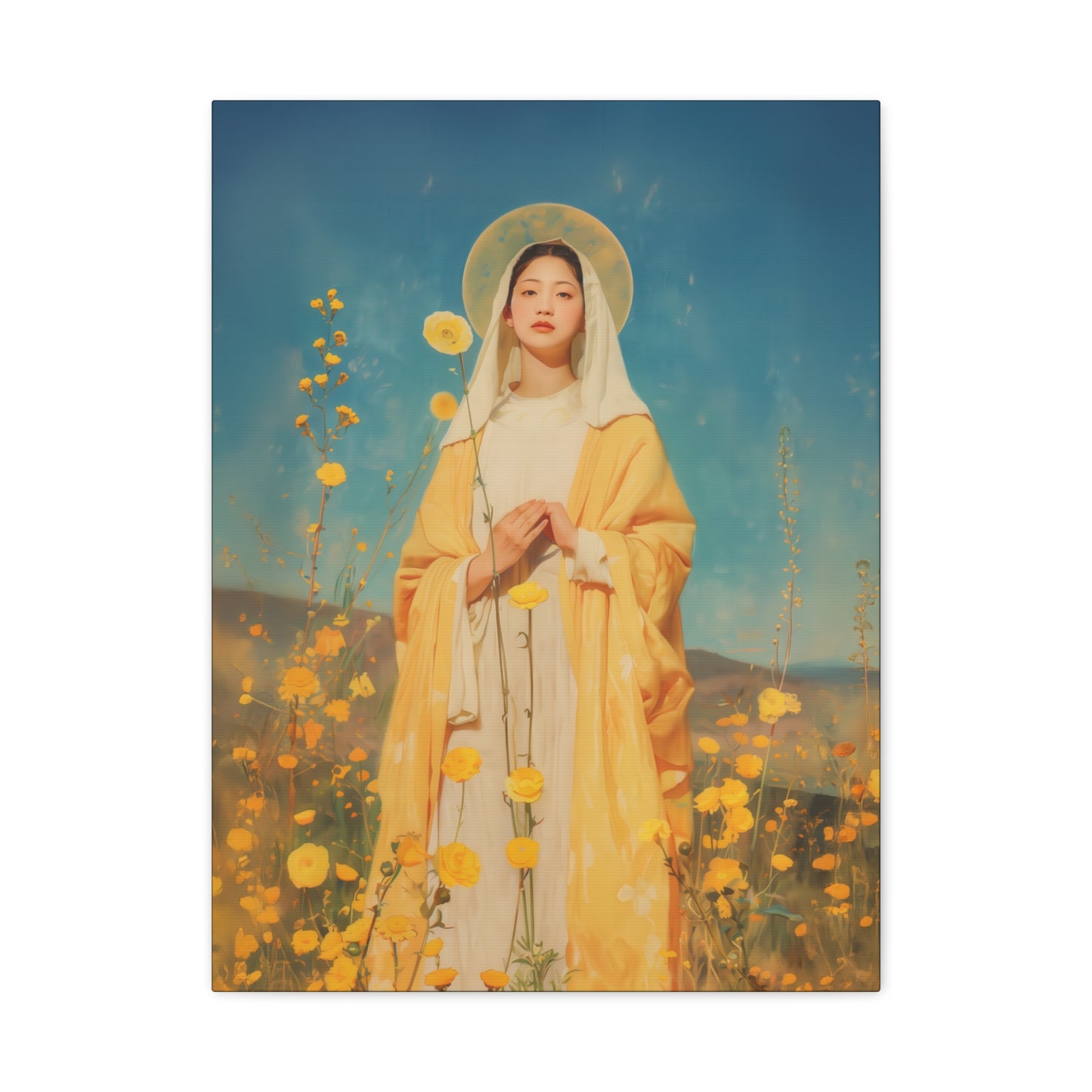Saint Agatha Lin - Gallery Wrapped Canvas - Print - Religious Art for your Home - Catholic Art