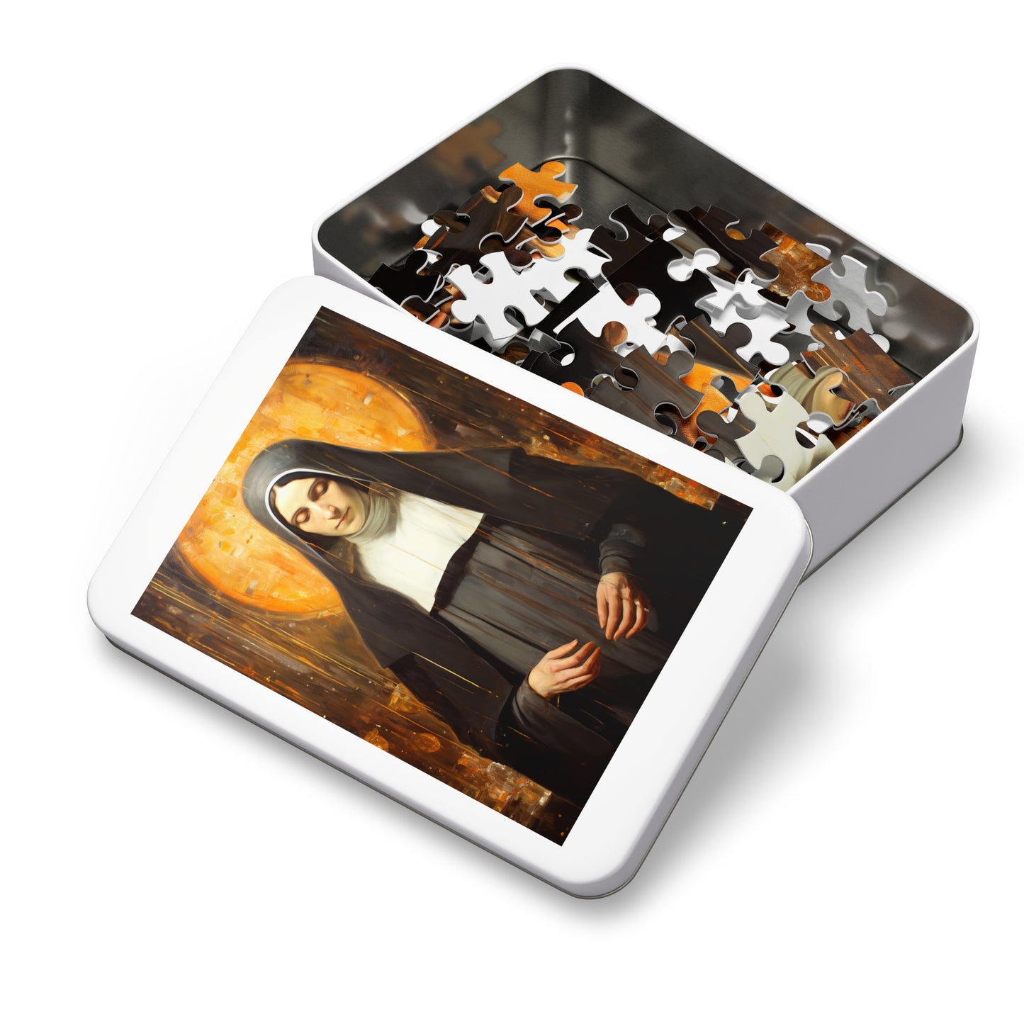Saint Alice - Puzzle and Keepsake Tin - Religious Jigsaw Puzzle (30, 110, 252, 500,1000-Piece) - Religious Puzzle