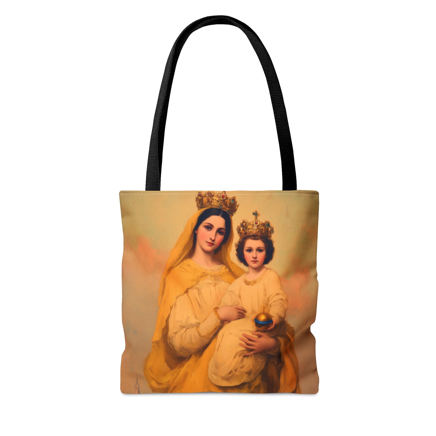 Our Lady of Prompt Succor - Tote Bag - Large Medium Small Faith Art Bag - Re usable Tote Purse - Double Sided