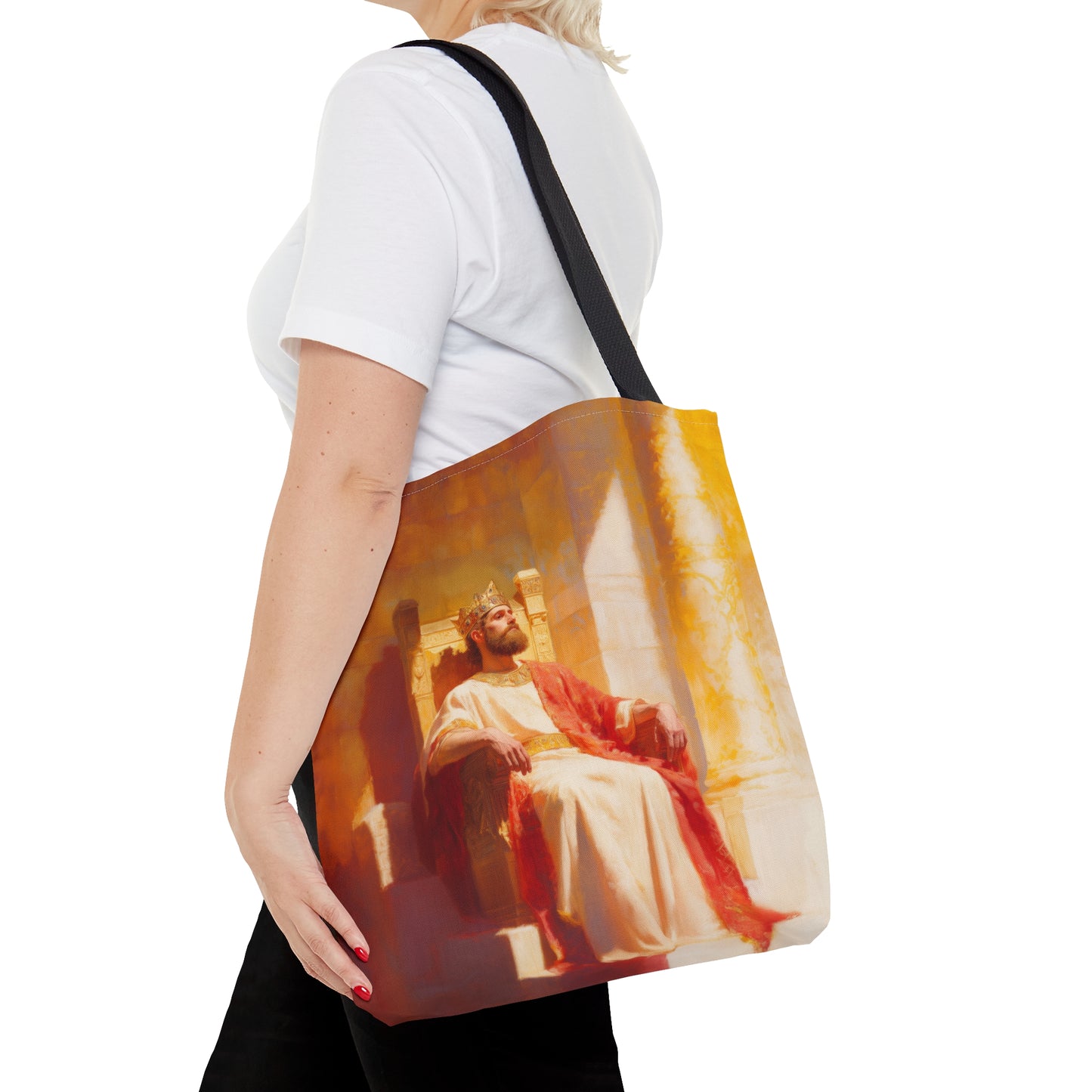King Solomon: Keeper of God's Understanding - Tote Bag - Large Medium Small Faith Art Bag - Catholic Faith Purse
