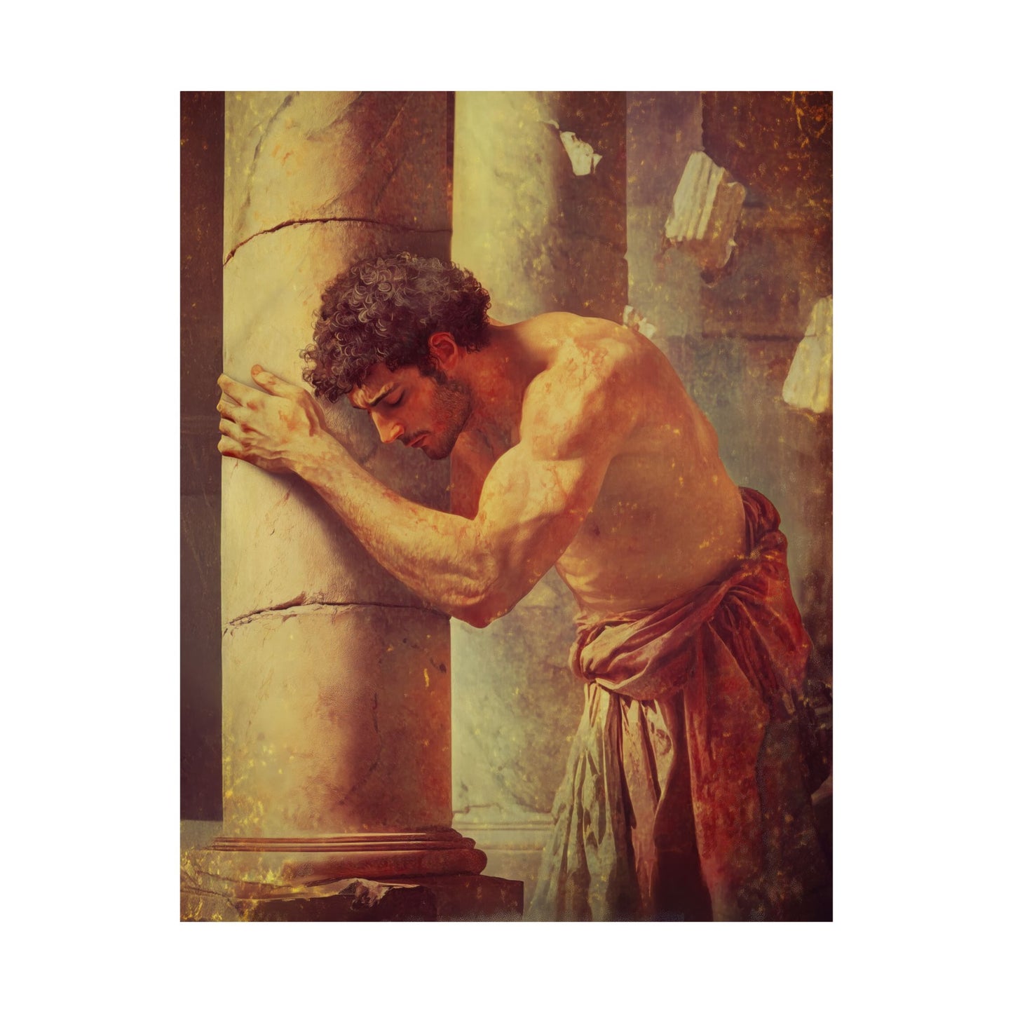 Samson - Sanctified Souls Print - Multiple Sizes - Premium Matte Vertical Posters - Catholic Christian Home Decor Art