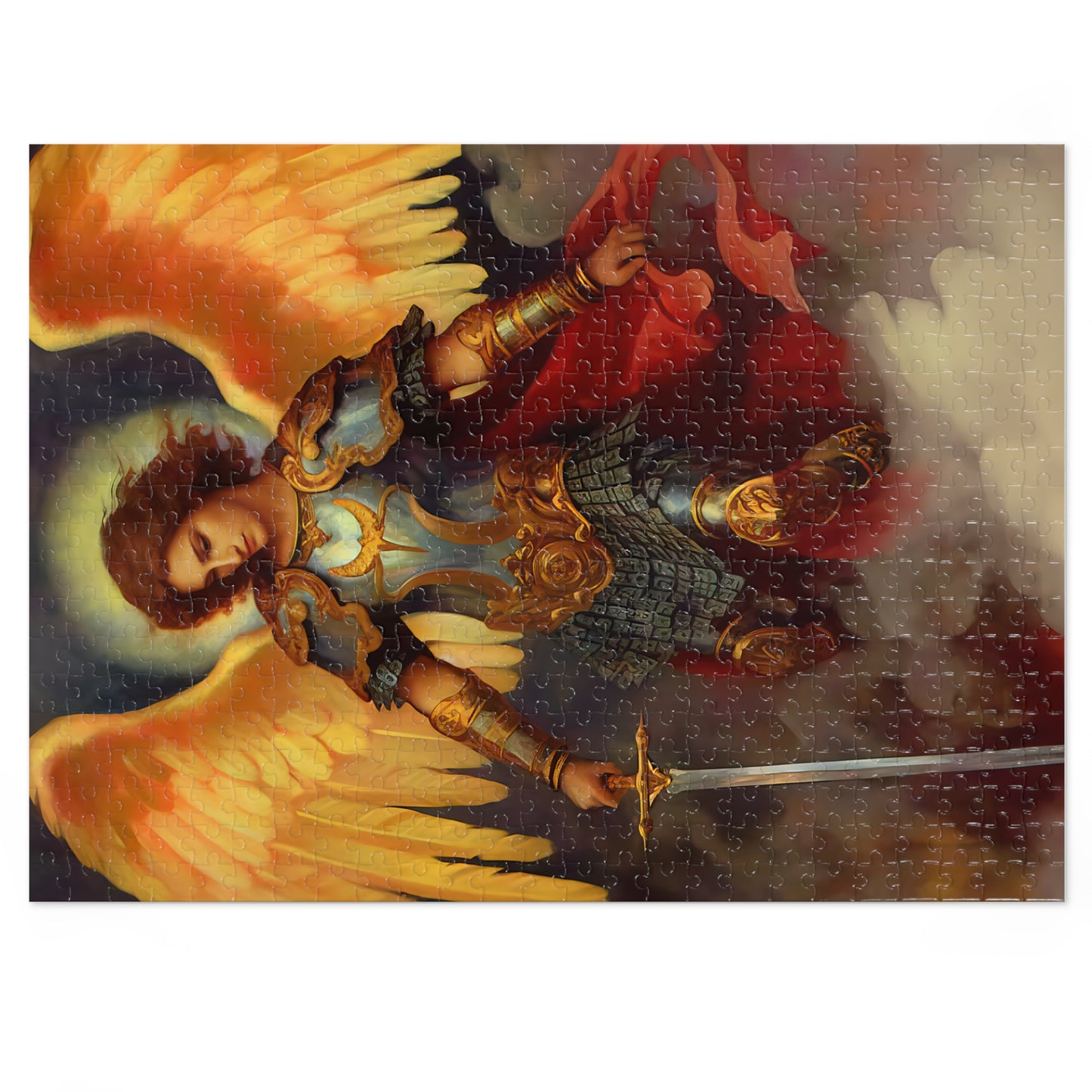 Saint Michael the Archangel - Puzzle and Keepsake Tin - Religious Jigsaw Puzzle (30, 110, 252, 500,1000-Piece) - Religious Puzzle