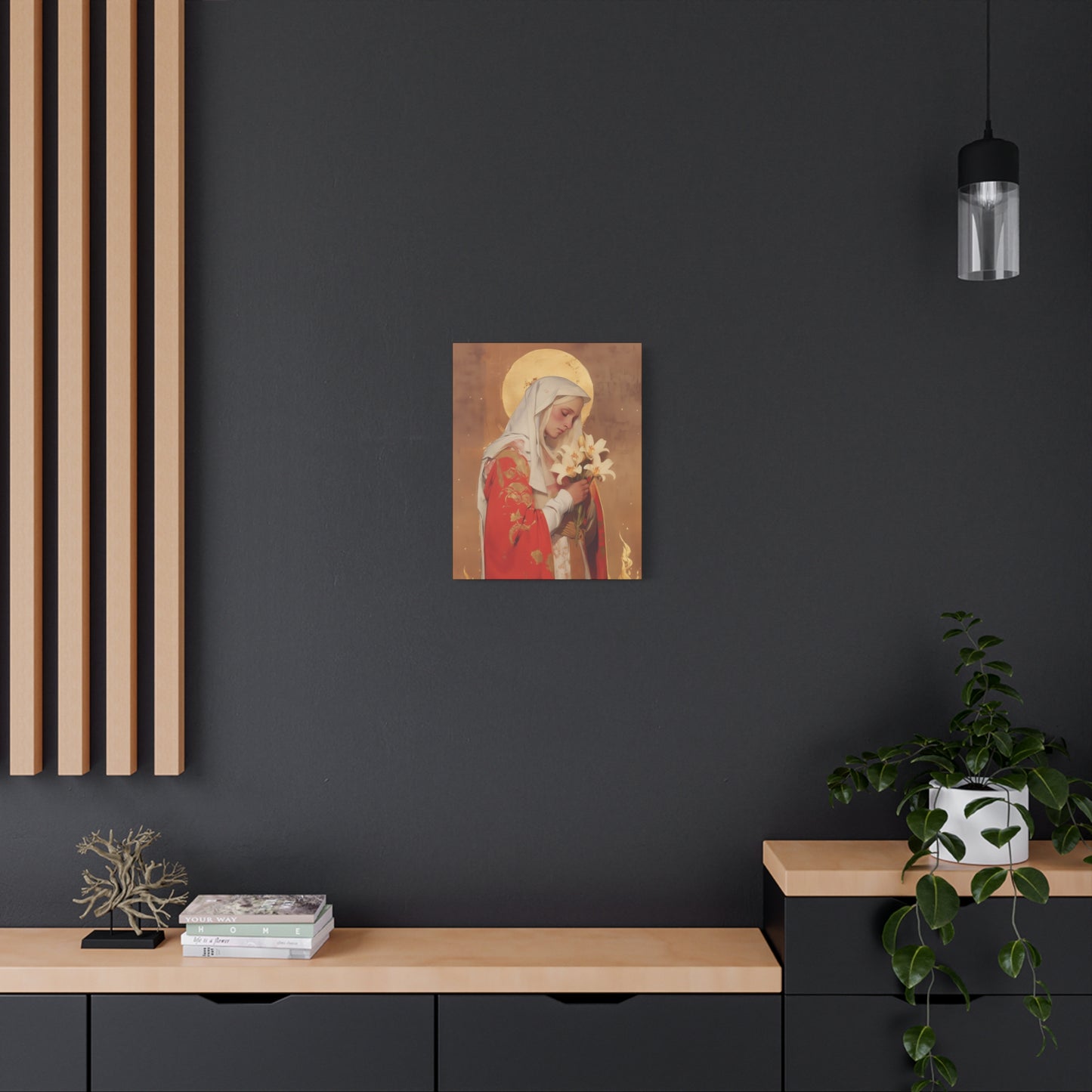Saint Faith of Agen - Gallery Wrapped Canvas - Print - Religious Art for your Home - Catholic Art