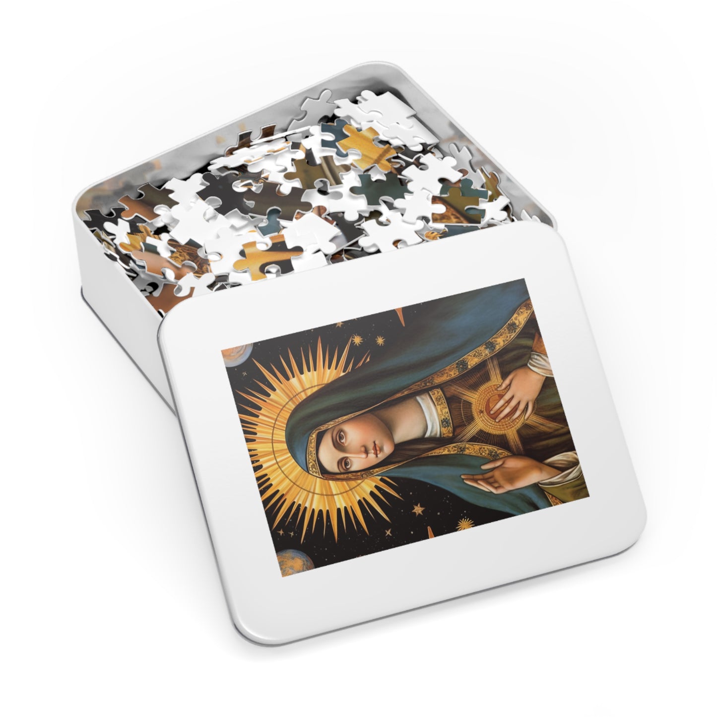Saint Clare of Assisi - Puzzle and Keepsake Tin - Religious Jigsaw Puzzle (30, 110, 252, 500,1000-Piece) - Religious Puzzle